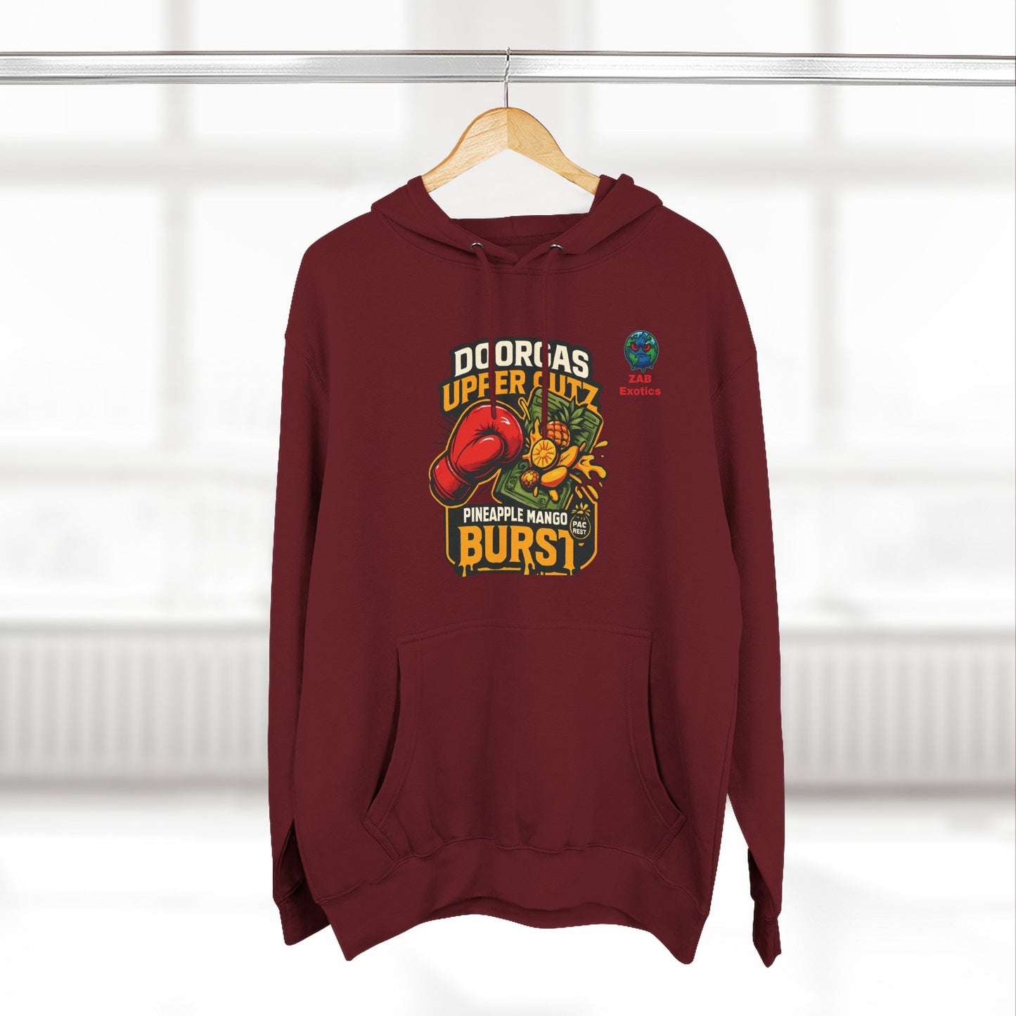Doorgas X Pineapple Burst Three-Panel Fleece Hoodie