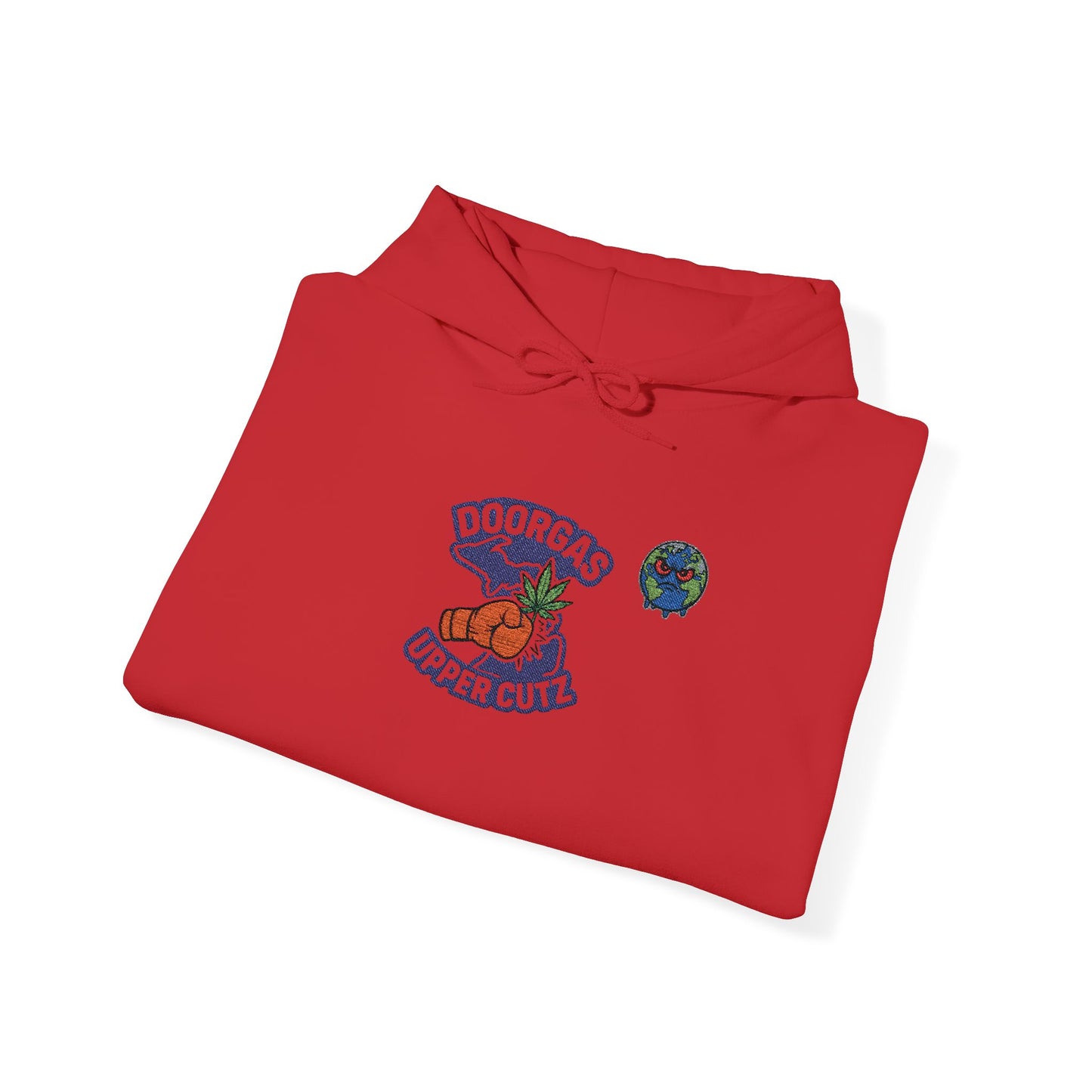 Doorgas Upper Cutz X Zab Exotics Unisex Heavy Blend™ Hooded Sweatshirt embroidery