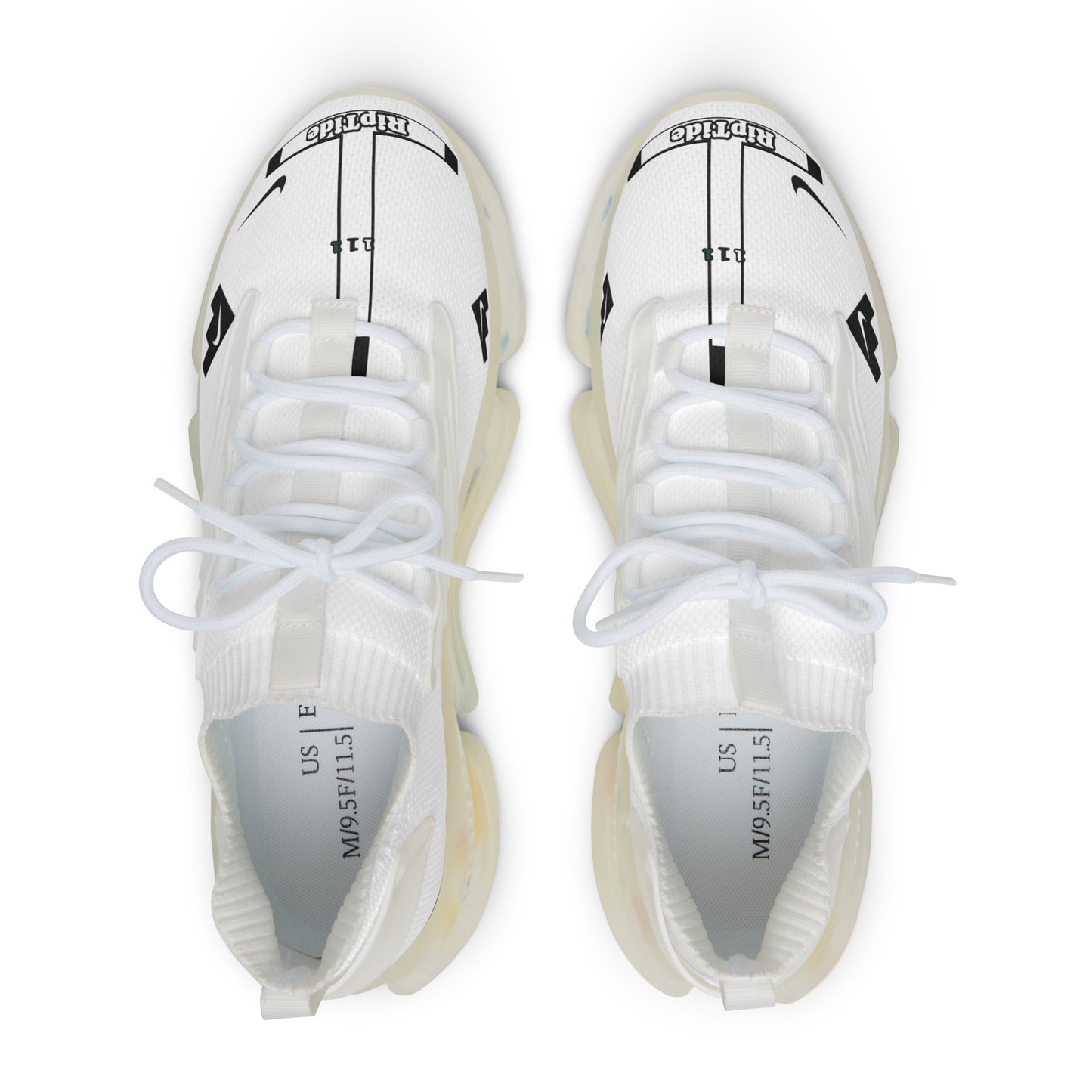 111 Nike Riptide -Offwhite- BLK/white-  Men's Mesh Sneakers