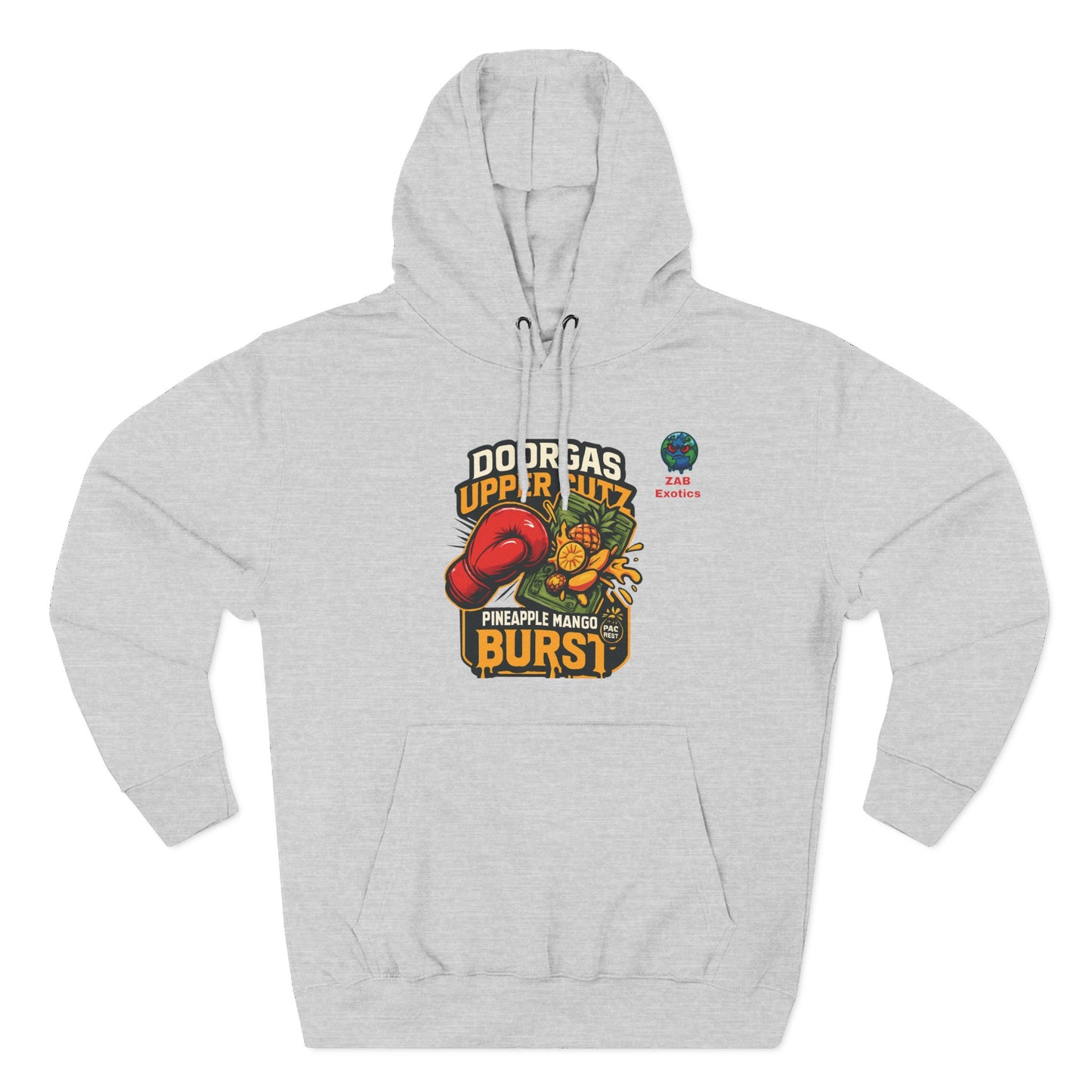Doorgas X Pineapple Burst Three-Panel Fleece Hoodie