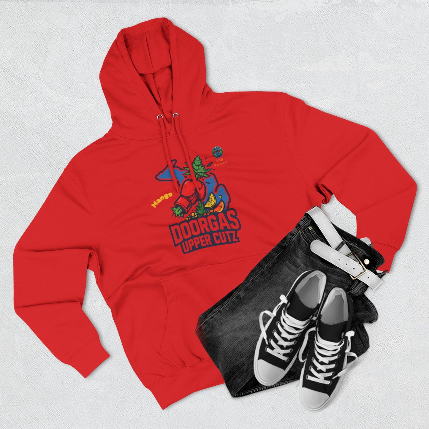 Doorgas Cherry Mango Three-Panel Fleece Hoodie