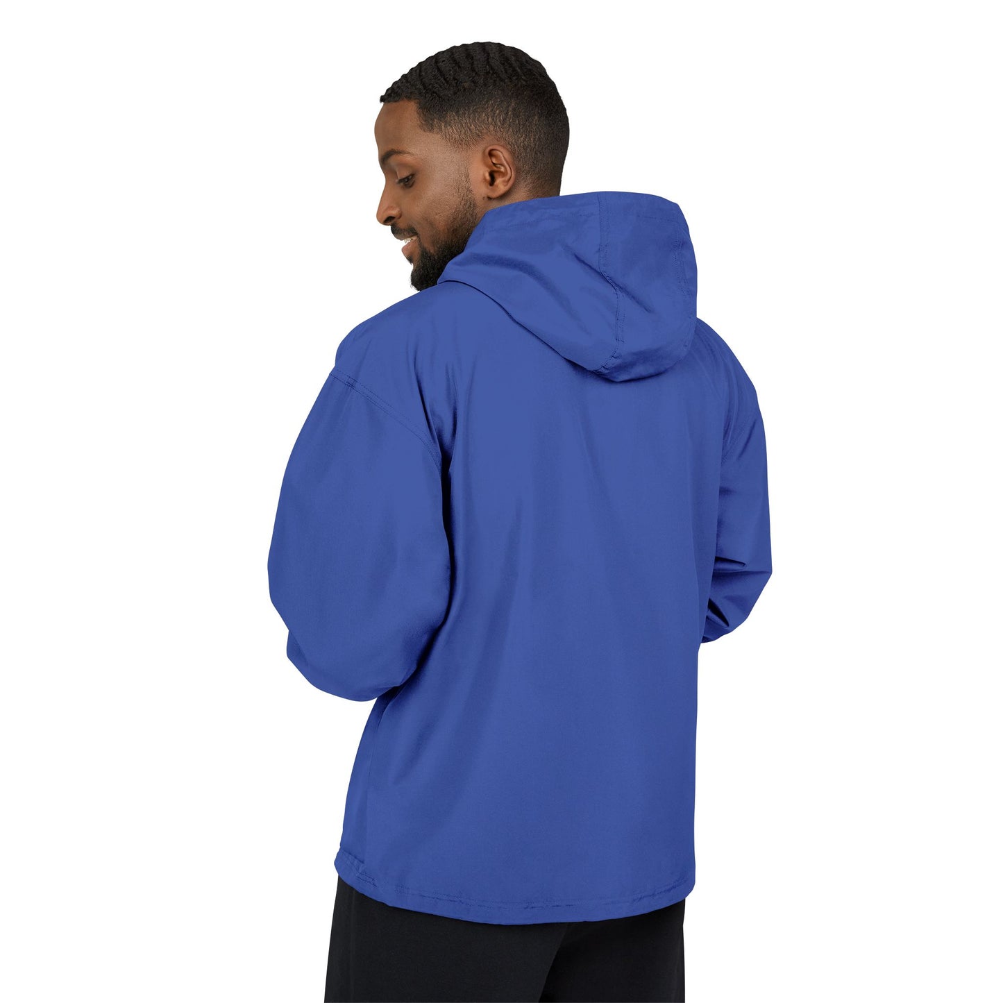 Doorgas Embroidered Driver Packable Anorak Jacket – Lightweight Orange Windbreaker with Hood
