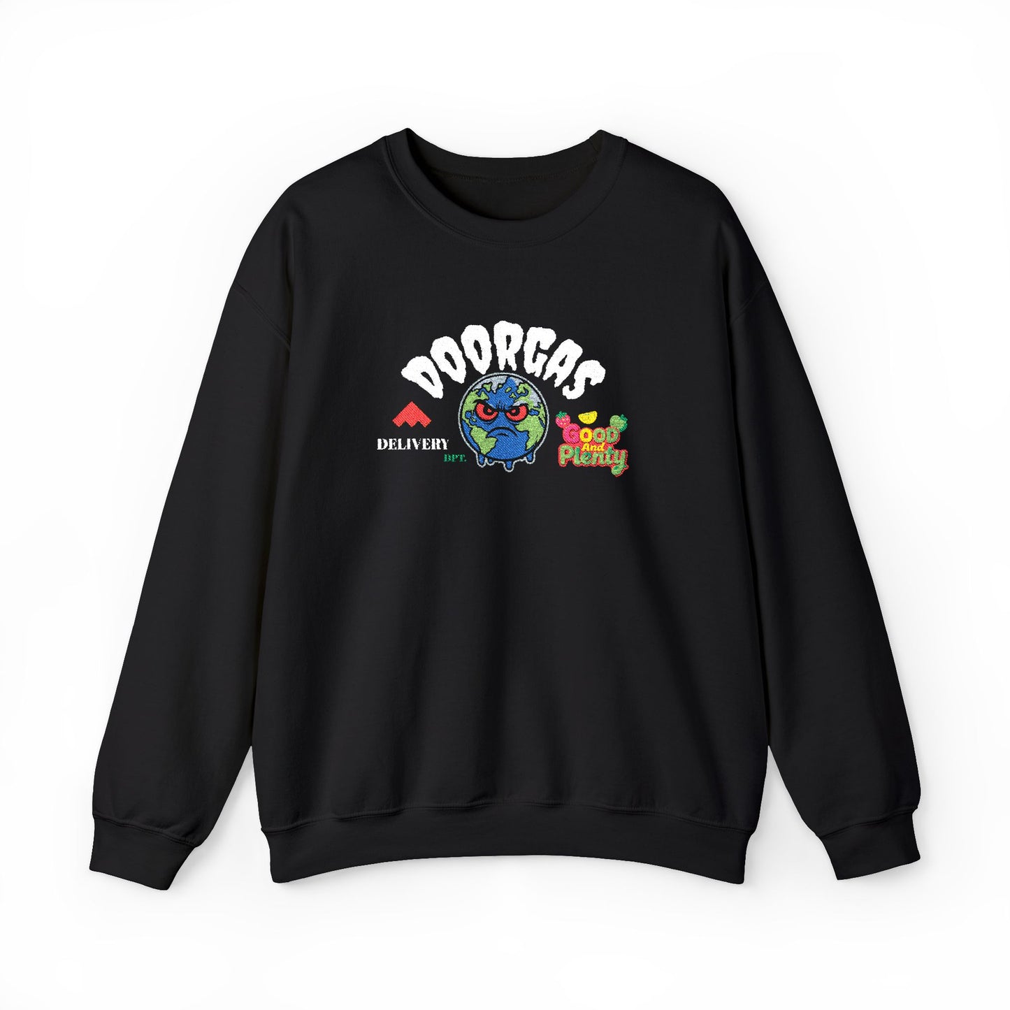 Doorgas Global Embroidered Patch Unisex Heavy Blend™ Crewneck Sweatshirt