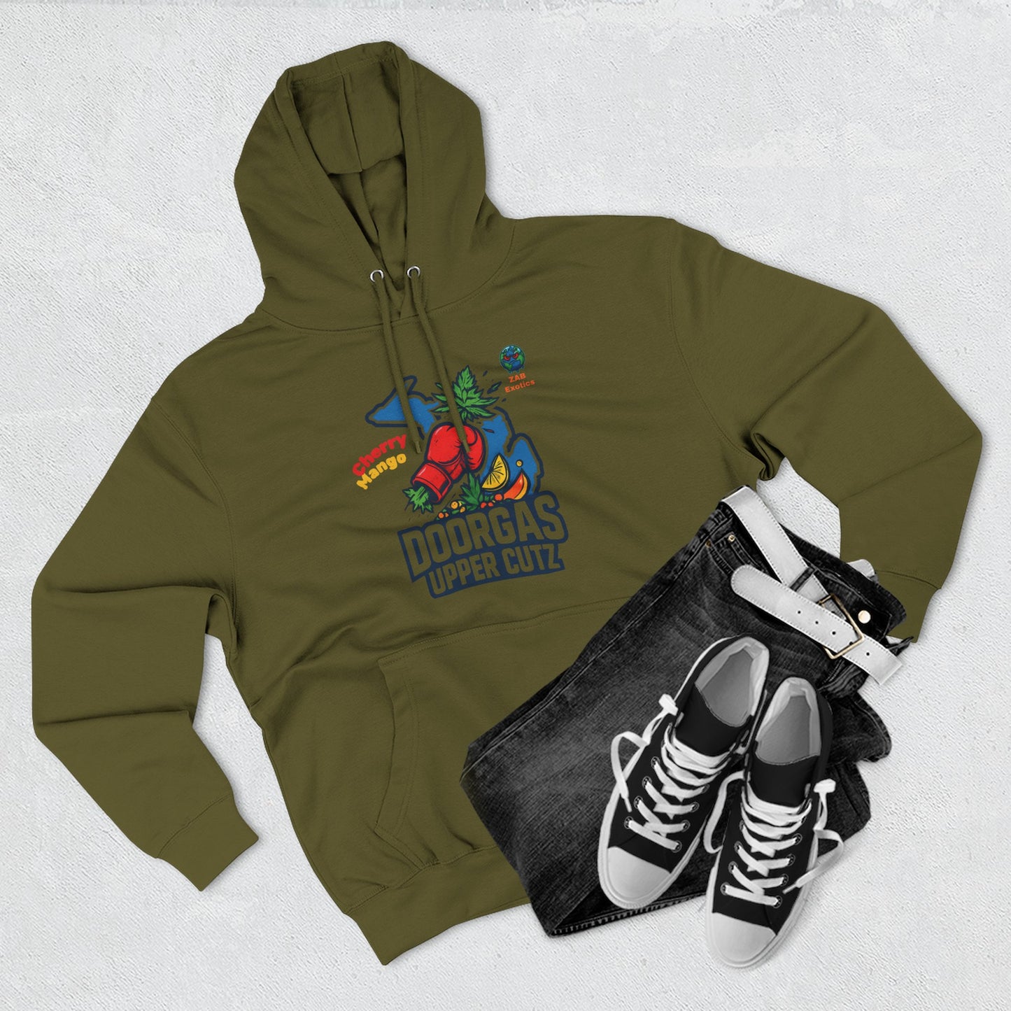 Doorgas Cherry Mango Three-Panel Fleece Hoodie