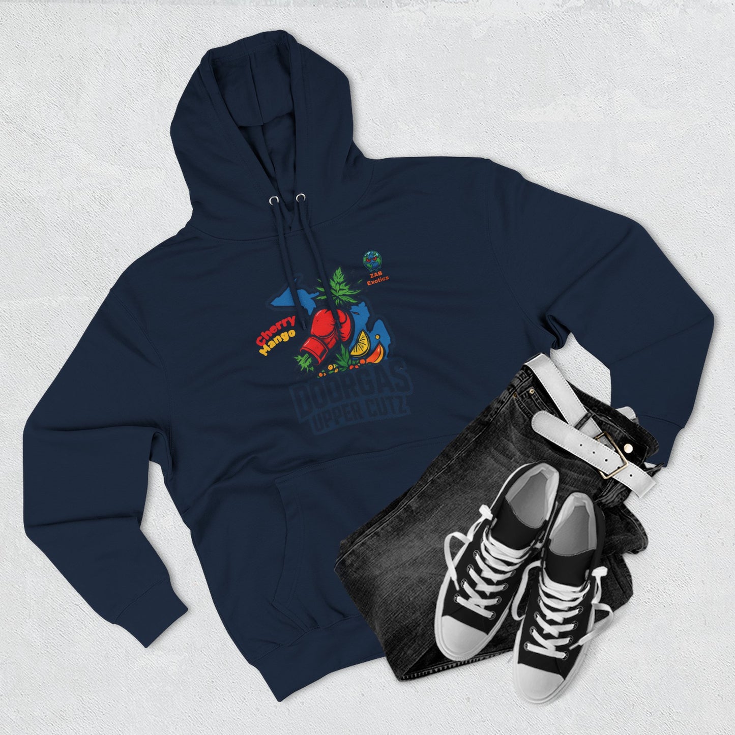 Doorgas Cherry Mango Three-Panel Fleece Hoodie