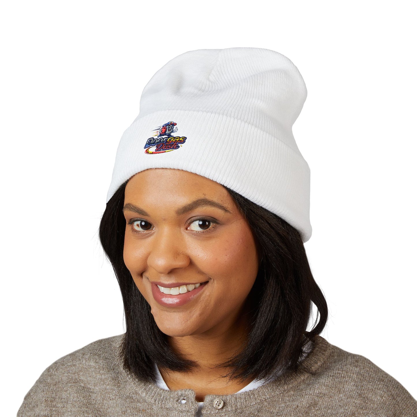 Doorgas Dash Embroidered Classic Cuffed Beanie - Stylish Warmth, Perfect Gift, Unisex Winter Accessory, Cozy Knit Cap, Outdoor Fun