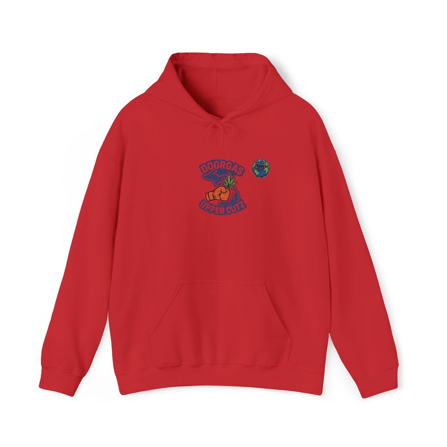Doorgas Upper Cutz X Zab Exotics Unisex Heavy Blend™ Hooded Sweatshirt embroidery