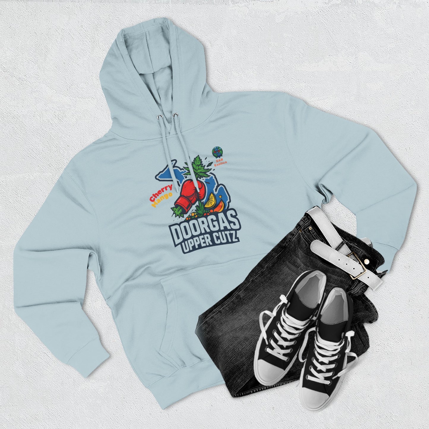 Doorgas Cherry Mango Three-Panel Fleece Hoodie