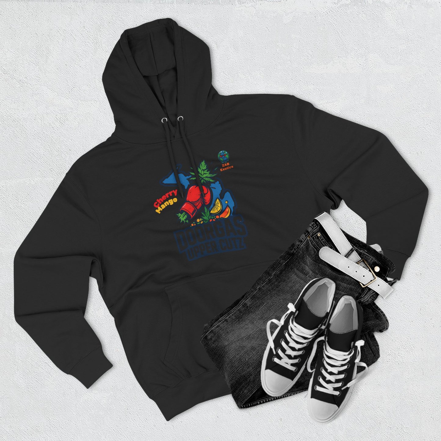 Doorgas Cherry Mango Three-Panel Fleece Hoodie