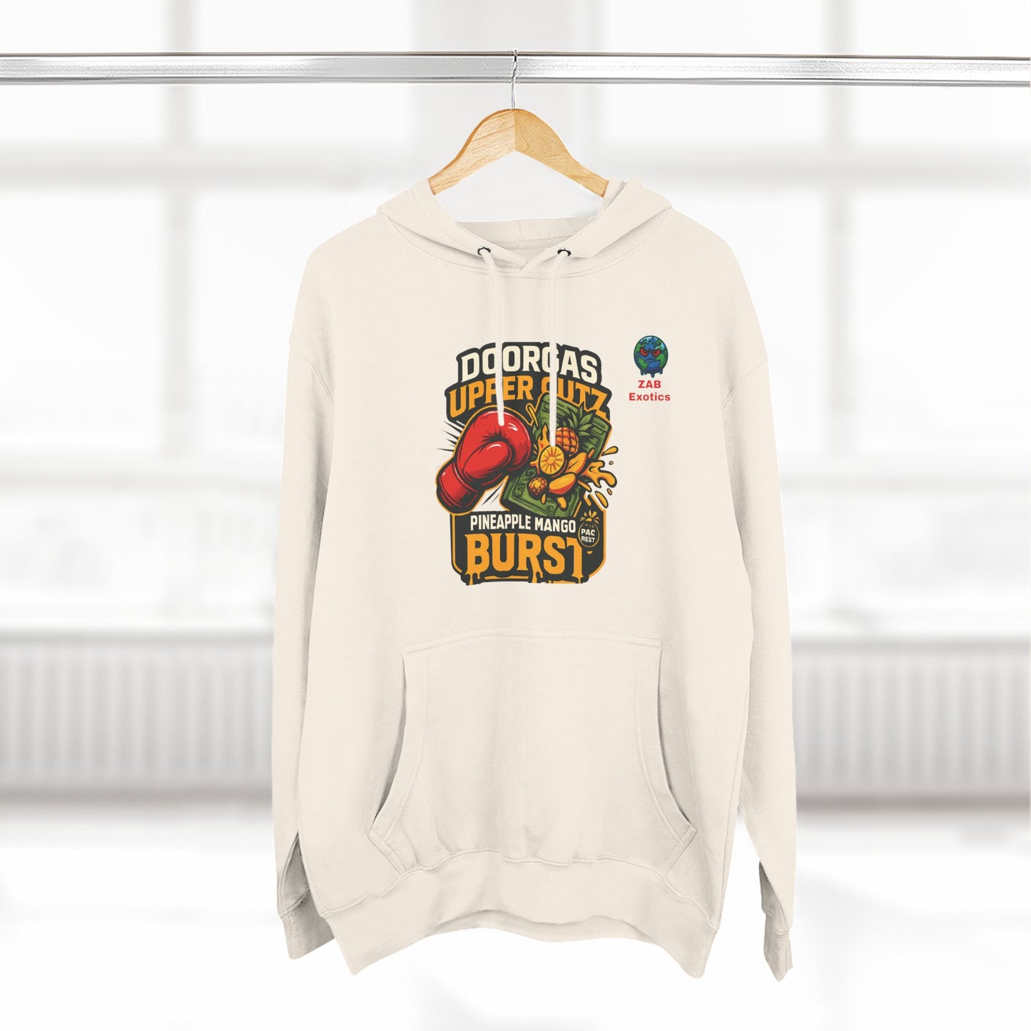 Doorgas X Pineapple Burst Three-Panel Fleece Hoodie