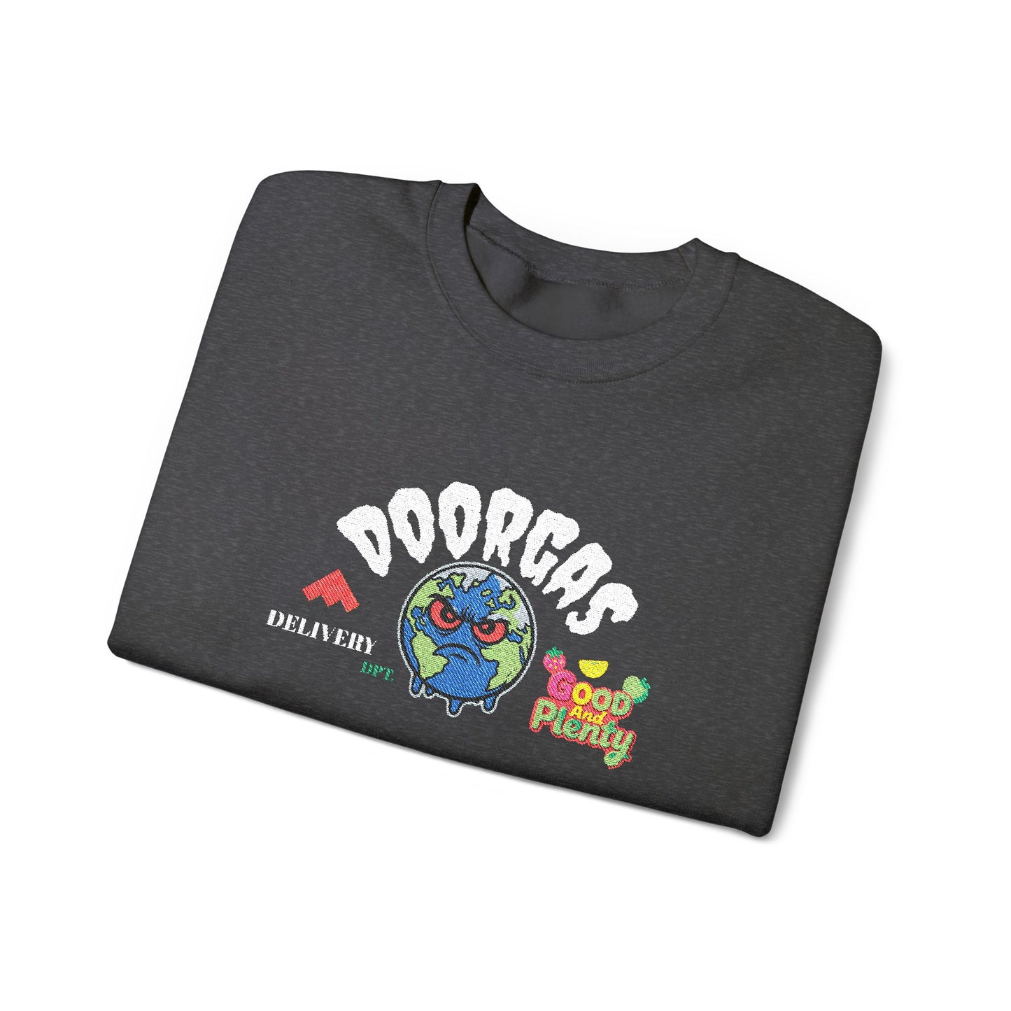 Doorgas Global Embroidered Patch Unisex Heavy Blend™ Crewneck Sweatshirt