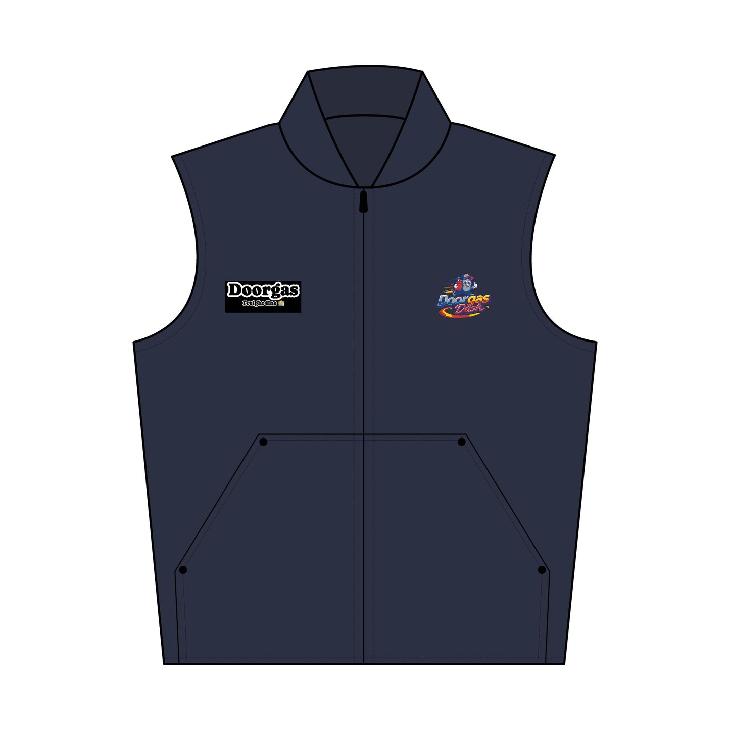 Doorgas Dash Embroidered Vest - Perfect Outdoor Layer, Casual Wear, Work Jacket, Gifts for Him/Her, Everyday Comfort