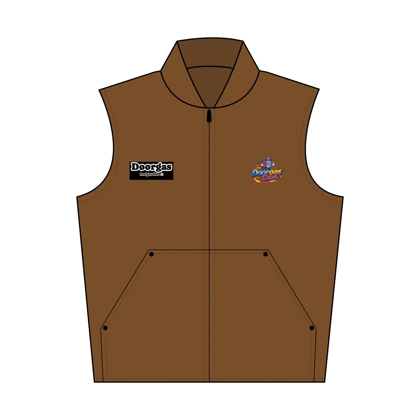 Doorgas Dash Embroidered Vest - Perfect Outdoor Layer, Casual Wear, Work Jacket, Gifts for Him/Her, Everyday Comfort