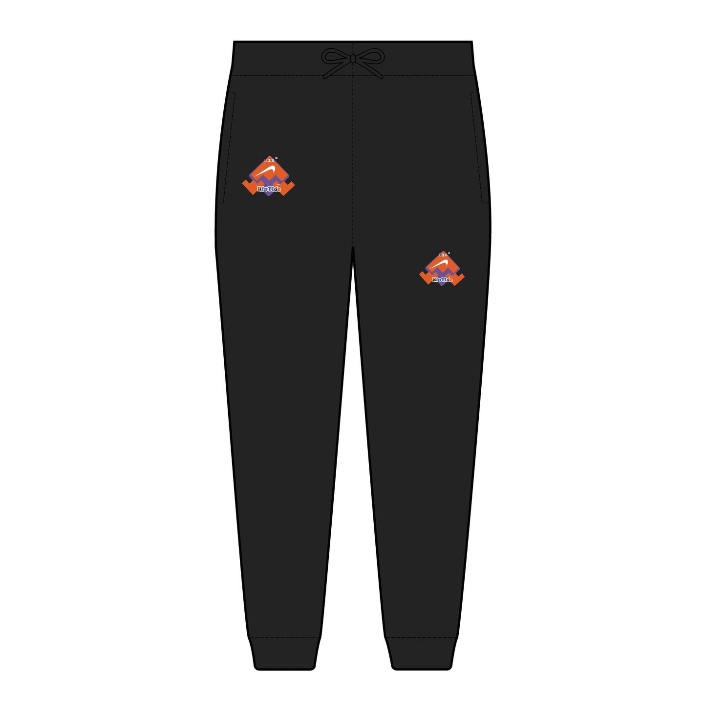 111 Rip Embroidered Graphic Joggers — Retro Alien & Crystal Patch Fleece Sweatpants
