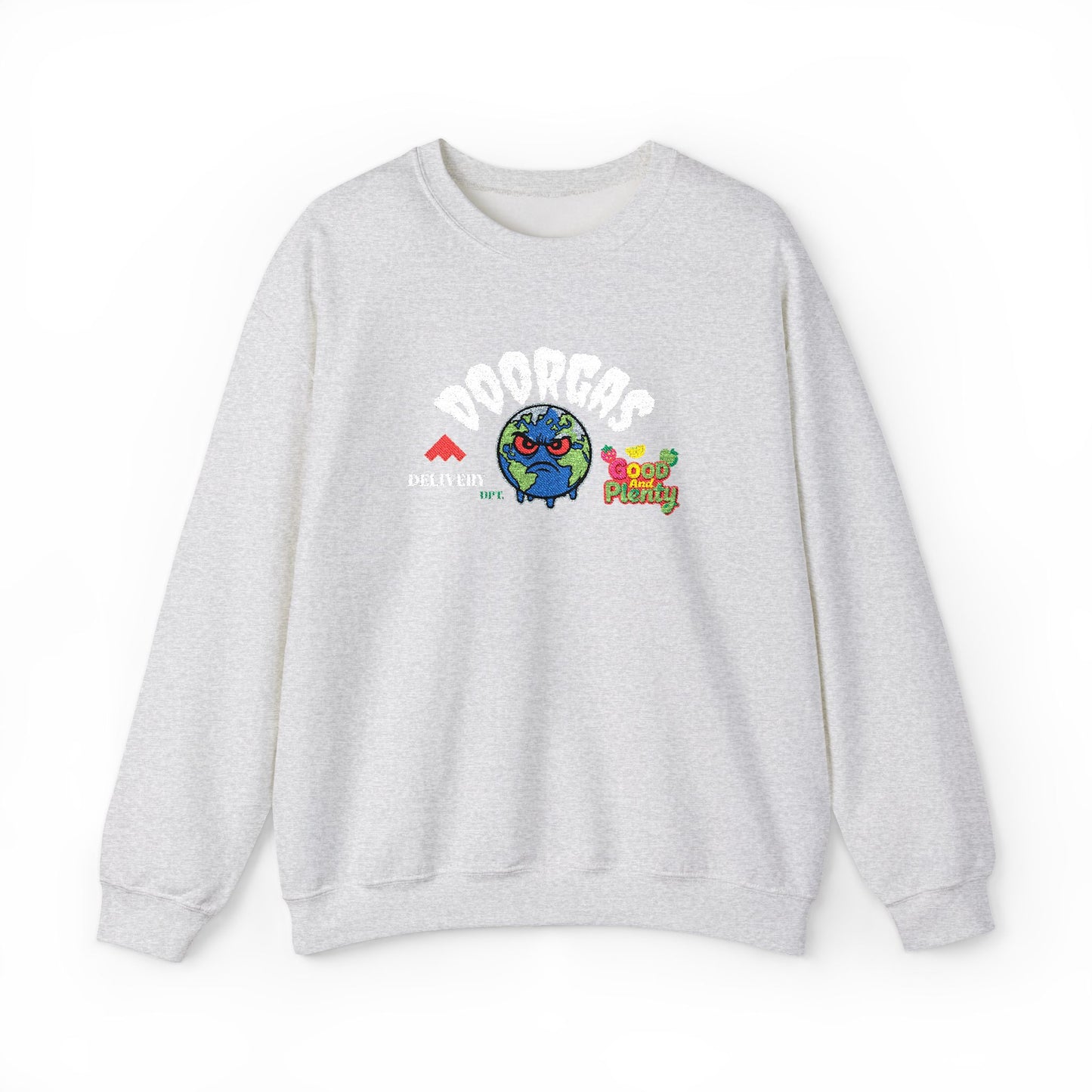 Doorgas Global Embroidered Patch Unisex Heavy Blend™ Crewneck Sweatshirt
