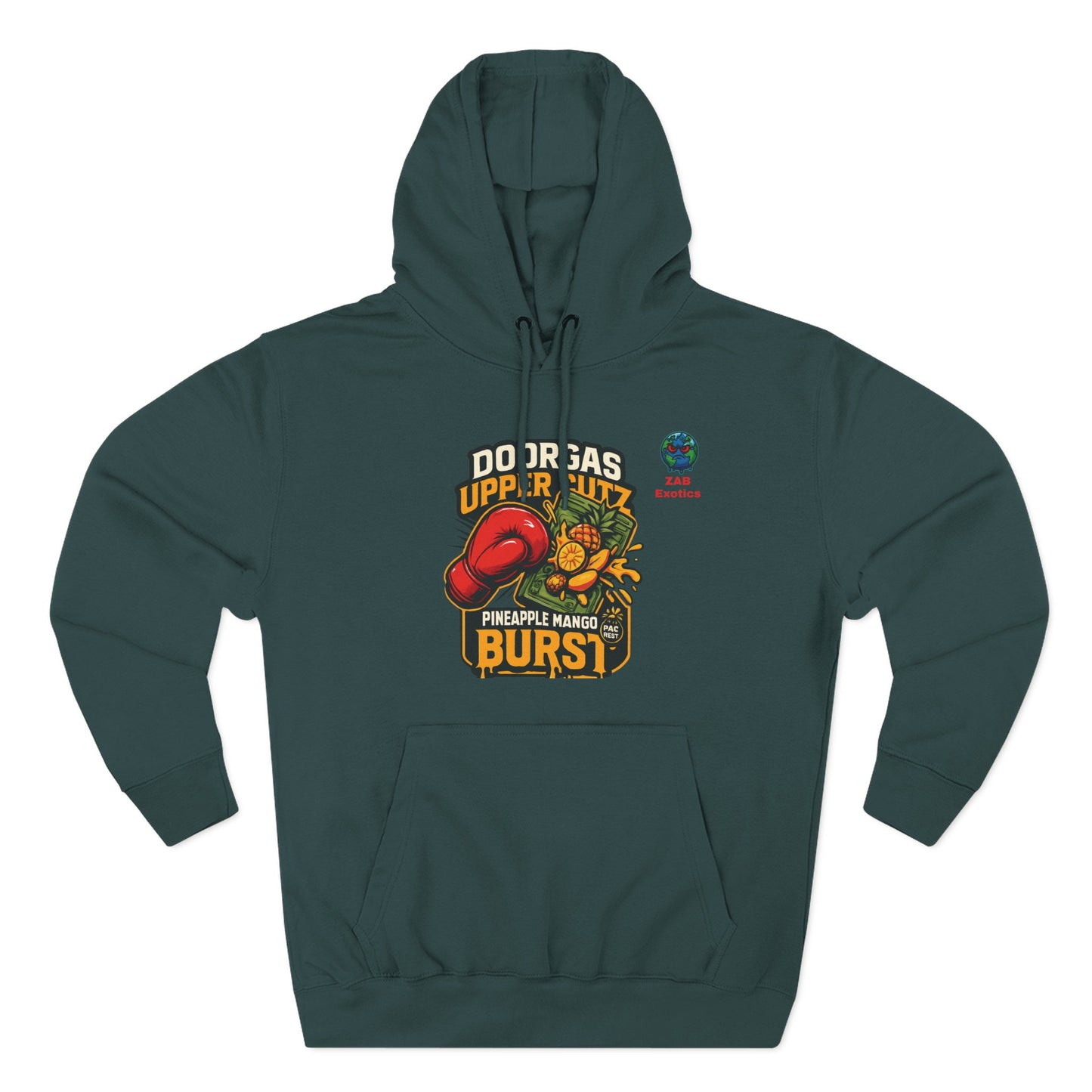 Doorgas X Pineapple Burst Three-Panel Fleece Hoodie