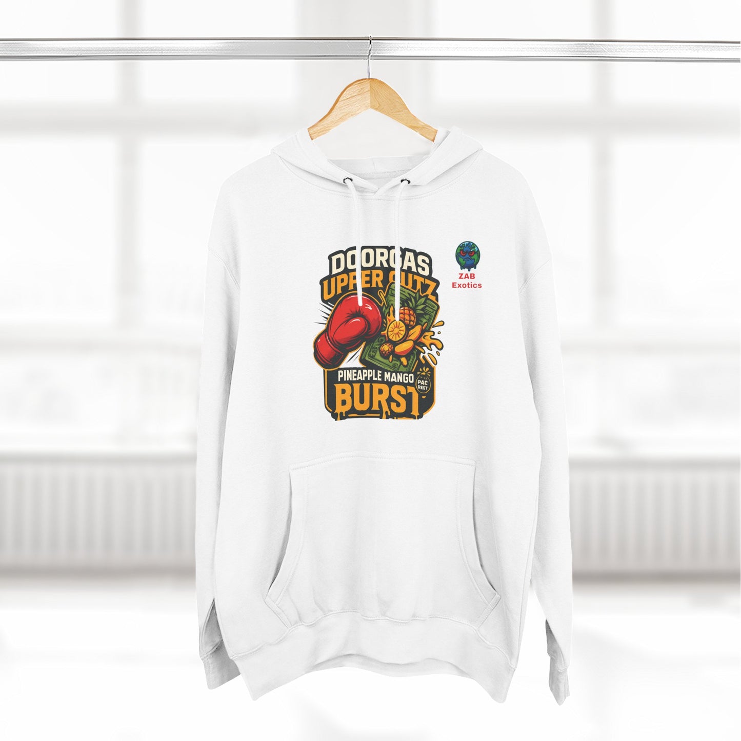 Doorgas X Pineapple Burst Three-Panel Fleece Hoodie