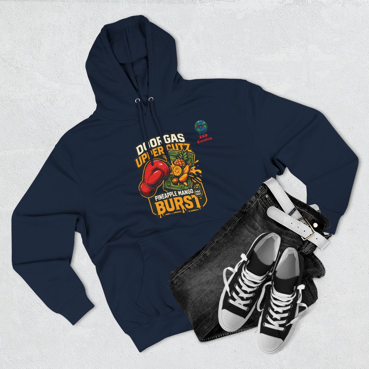 Doorgas X Pineapple Burst Three-Panel Fleece Hoodie