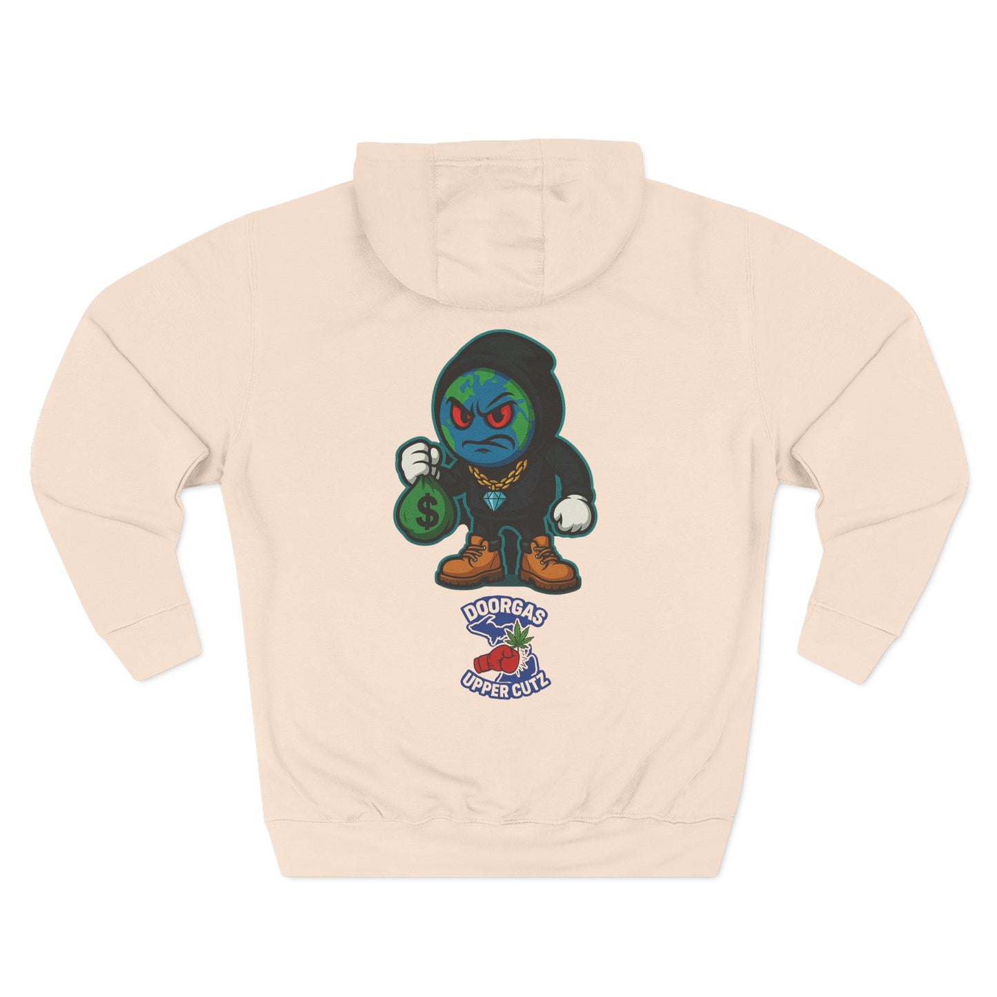 Doorgas X Pineapple Burst Three-Panel Fleece Hoodie