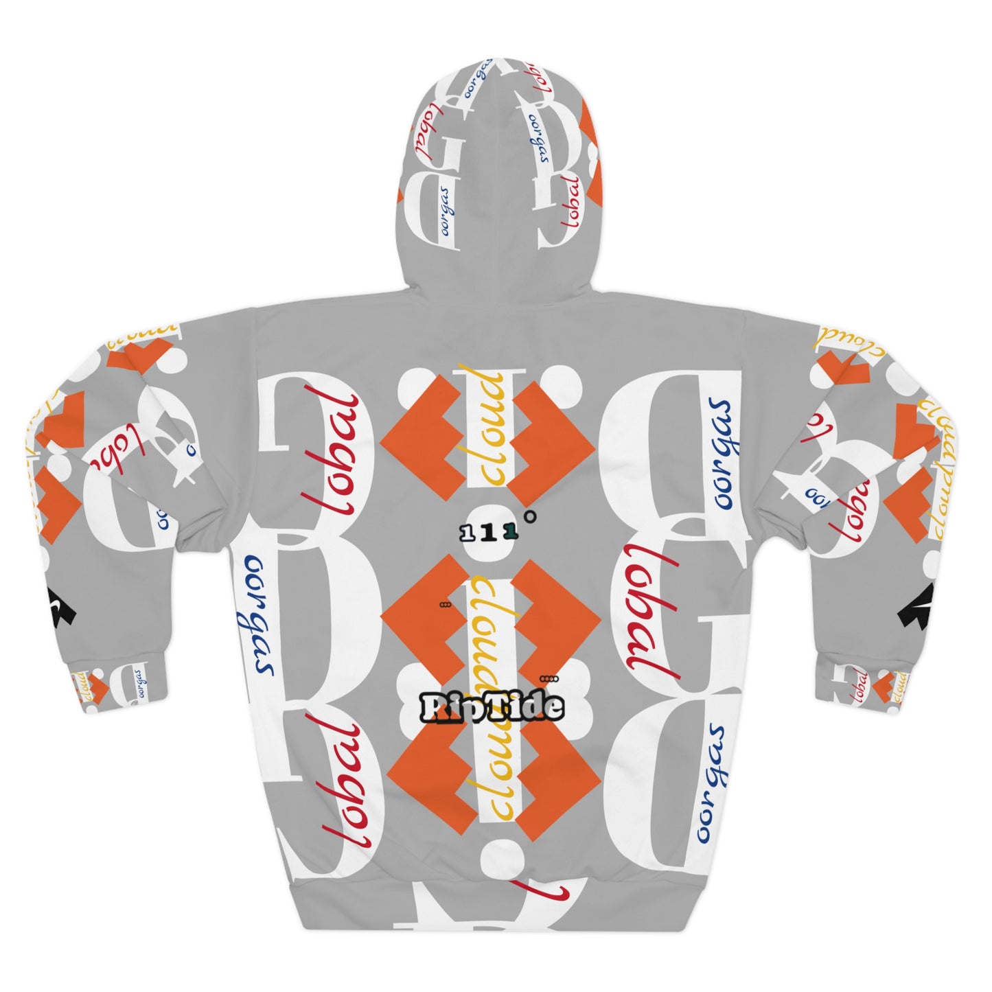 111 Riptide - Platinum Signature  Unisex Pullover Hoodie (AOP)