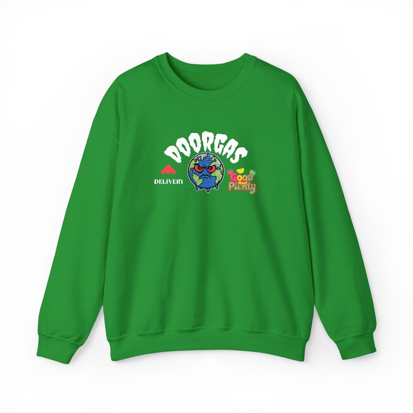 Doorgas Global Embroidered Patch Unisex Heavy Blend™ Crewneck Sweatshirt
