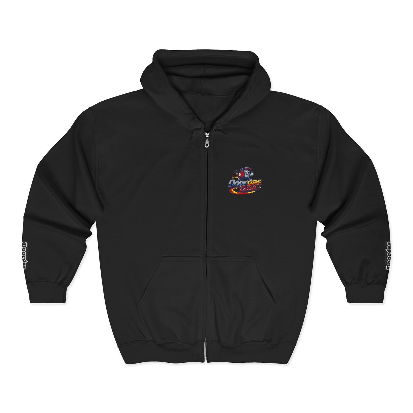Full-Zip Hoodie — Doorgas Dash Racing  Logo Zip-Up Sweatshirt