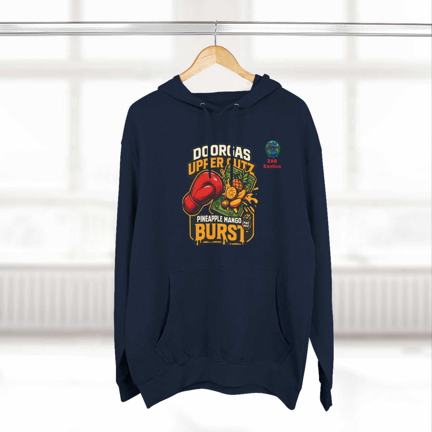 Doorgas X Pineapple Burst Three-Panel Fleece Hoodie