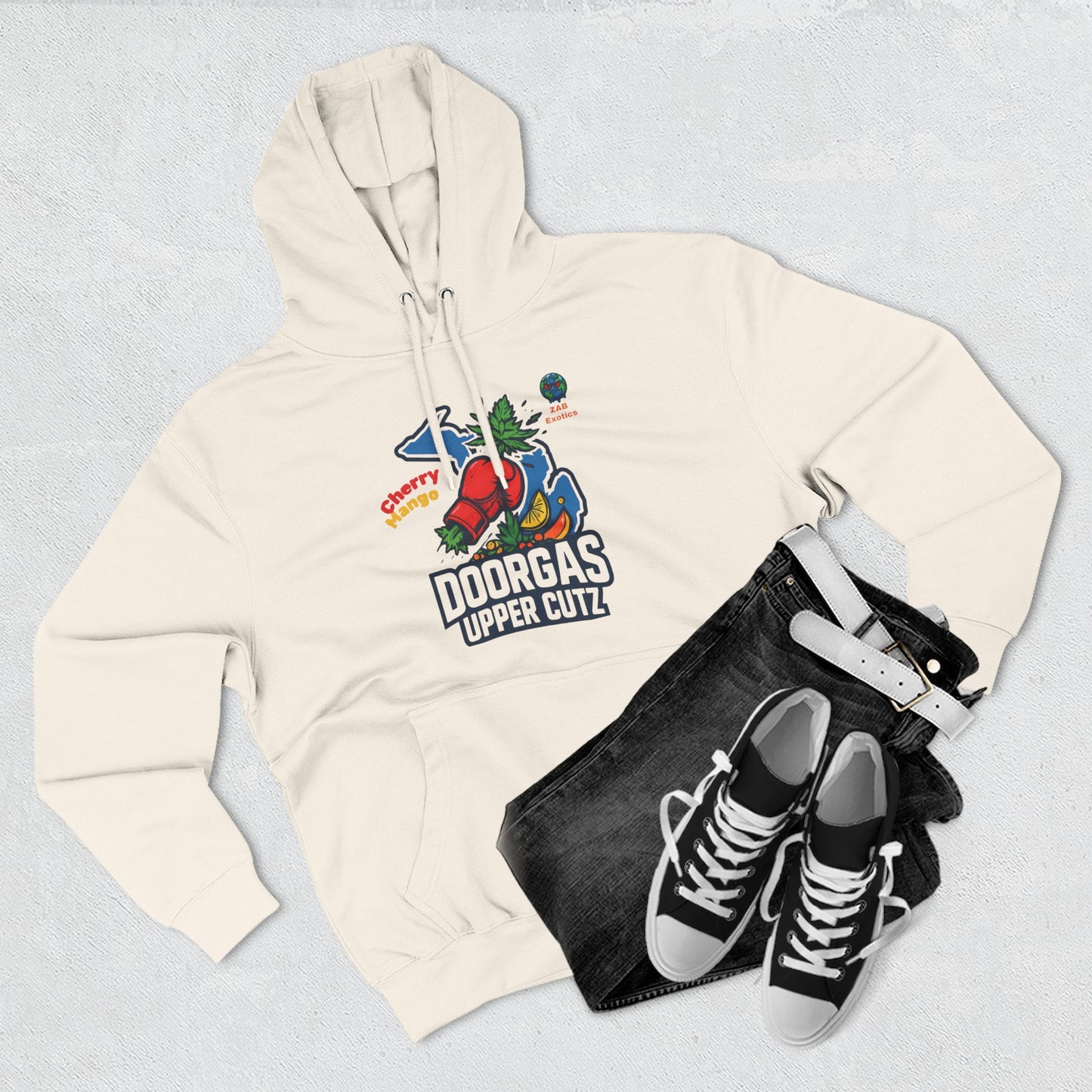 Doorgas Cherry Mango Three-Panel Fleece Hoodie
