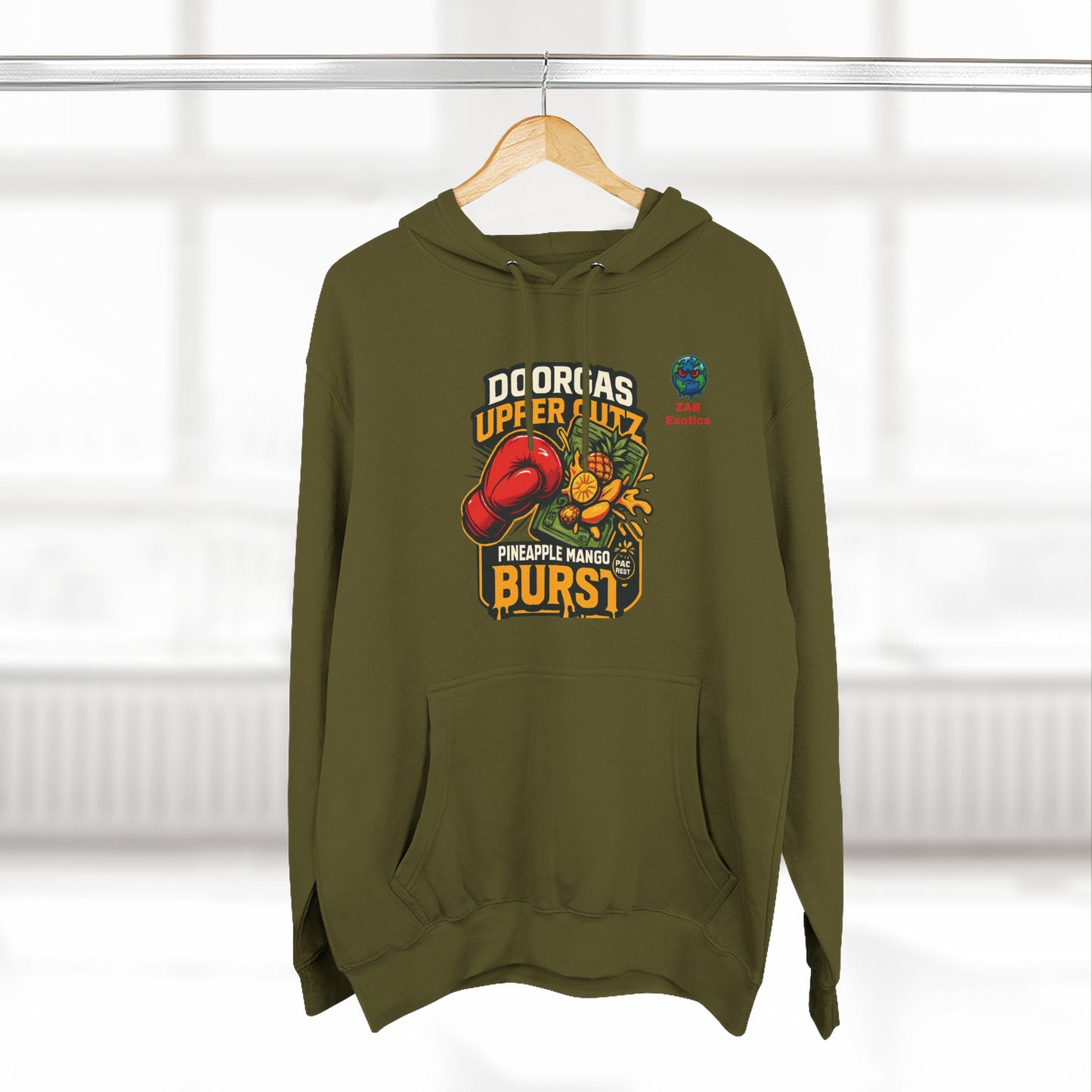 Doorgas X Pineapple Burst Three-Panel Fleece Hoodie