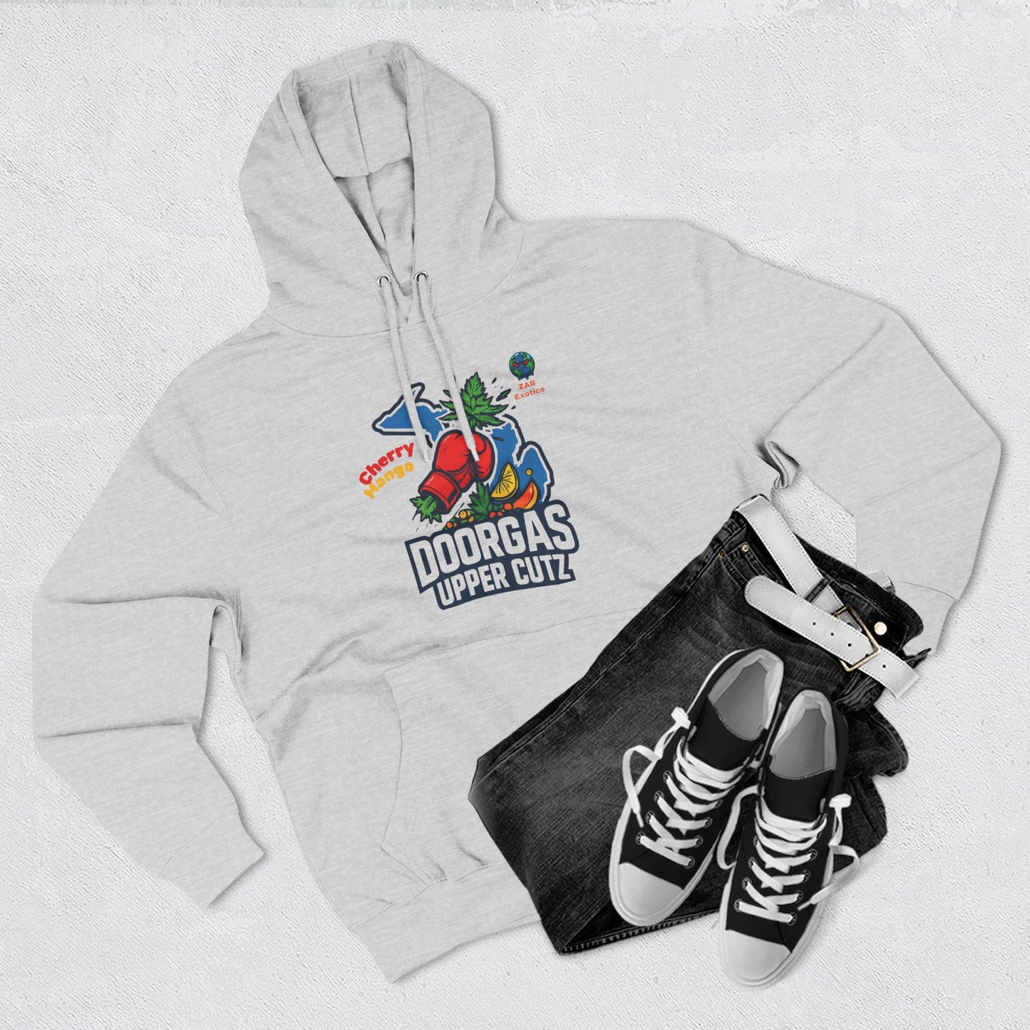 Doorgas Cherry Mango Three-Panel Fleece Hoodie