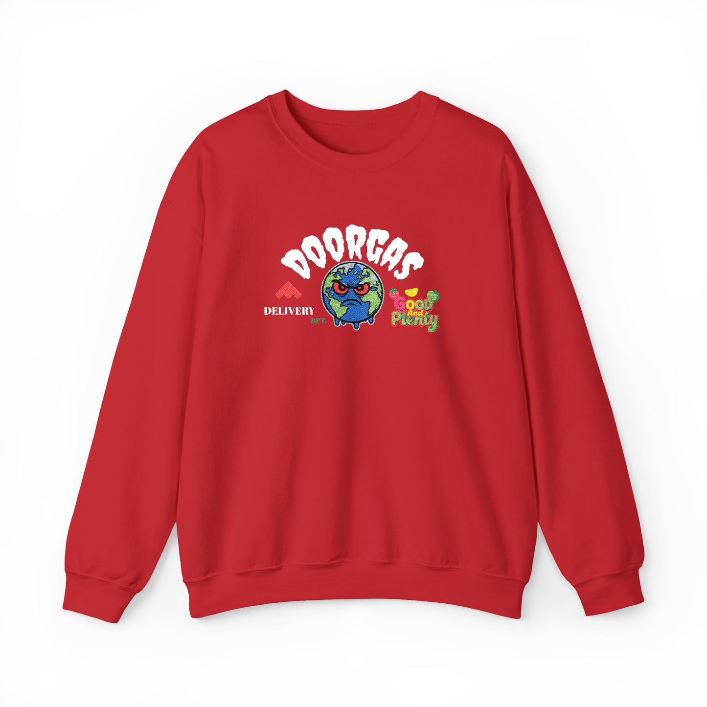Doorgas Global Embroidered Patch Unisex Heavy Blend™ Crewneck Sweatshirt