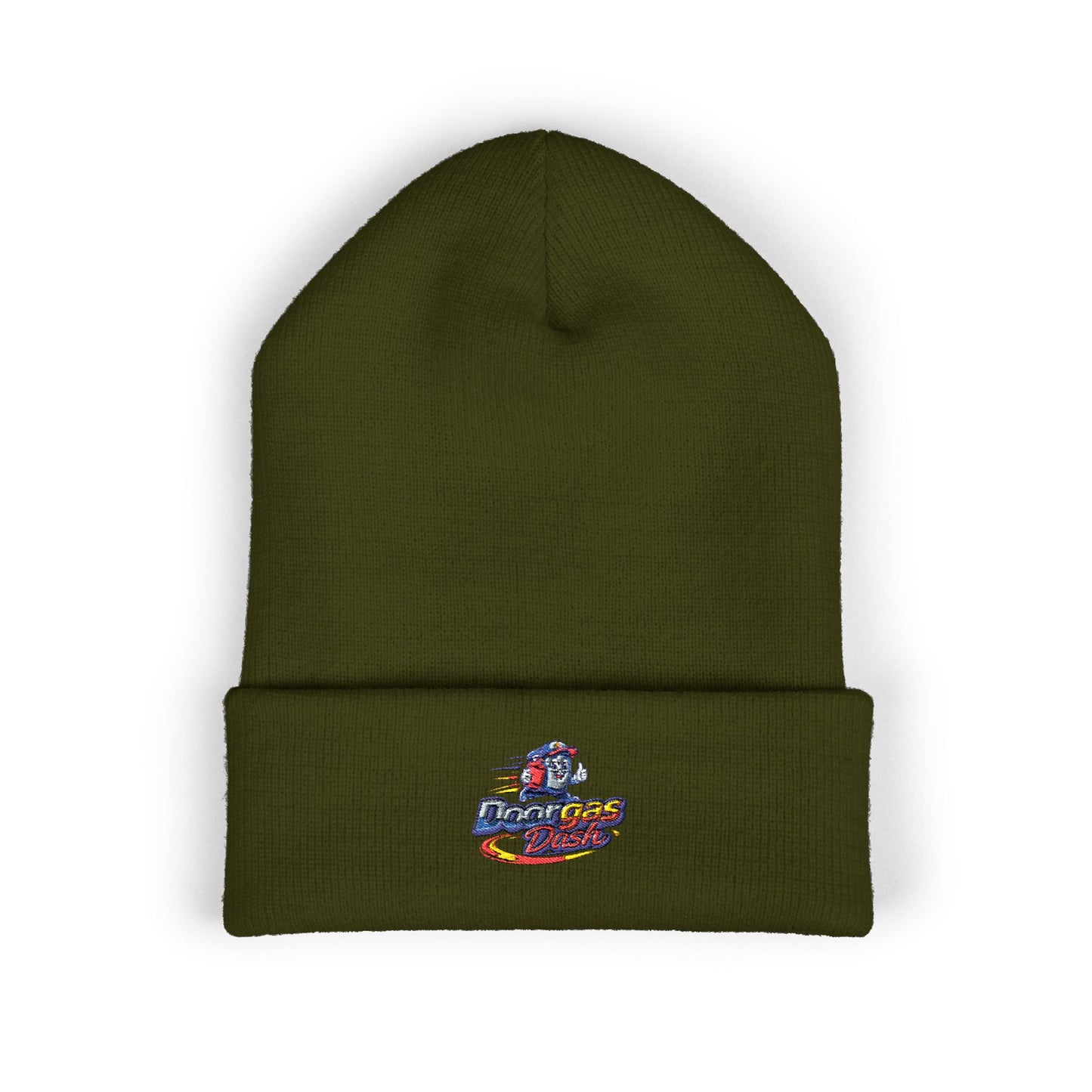 Doorgas Dash Embroidered Classic Cuffed Beanie - Stylish Warmth, Perfect Gift, Unisex Winter Accessory, Cozy Knit Cap, Outdoor Fun