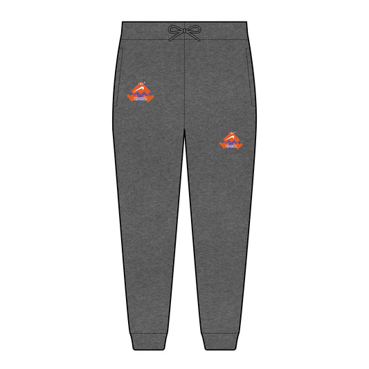 111 Rip Embroidered Graphic Joggers — Retro Alien & Crystal Patch Fleece Sweatpants