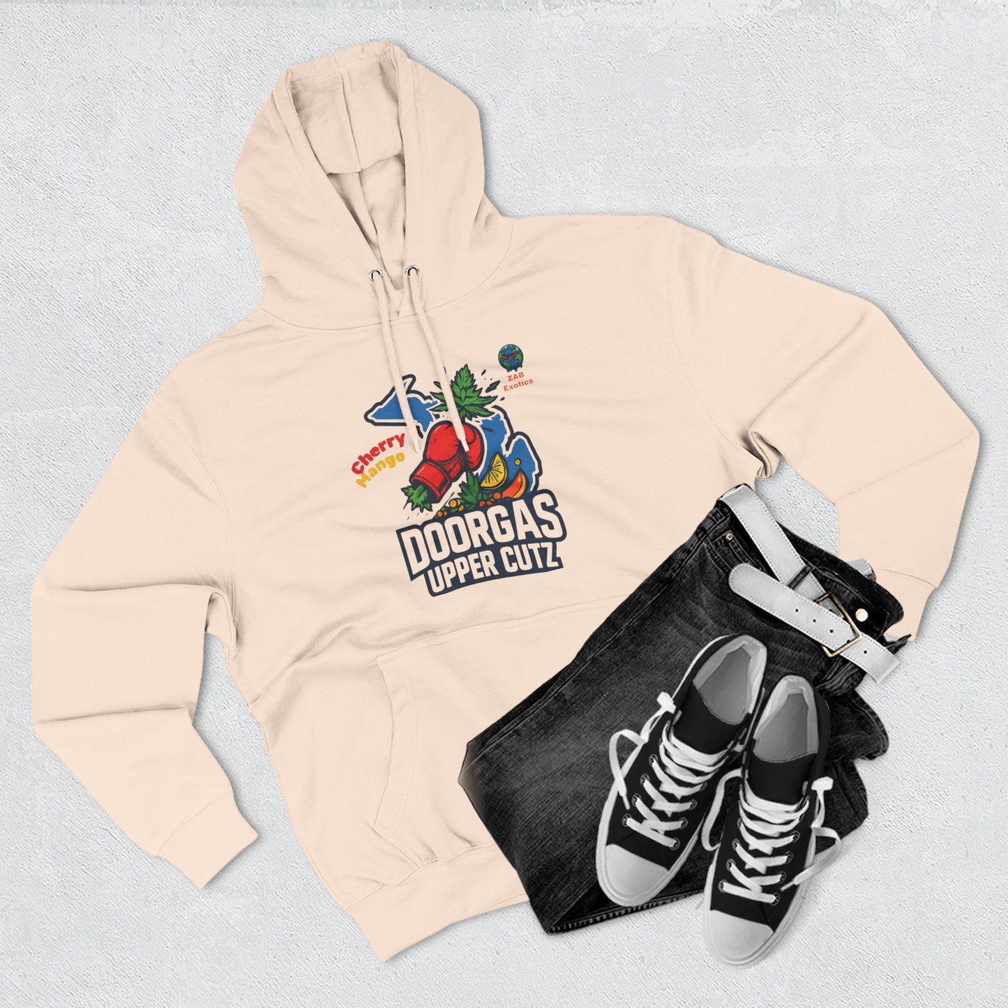 Doorgas Cherry Mango Three-Panel Fleece Hoodie