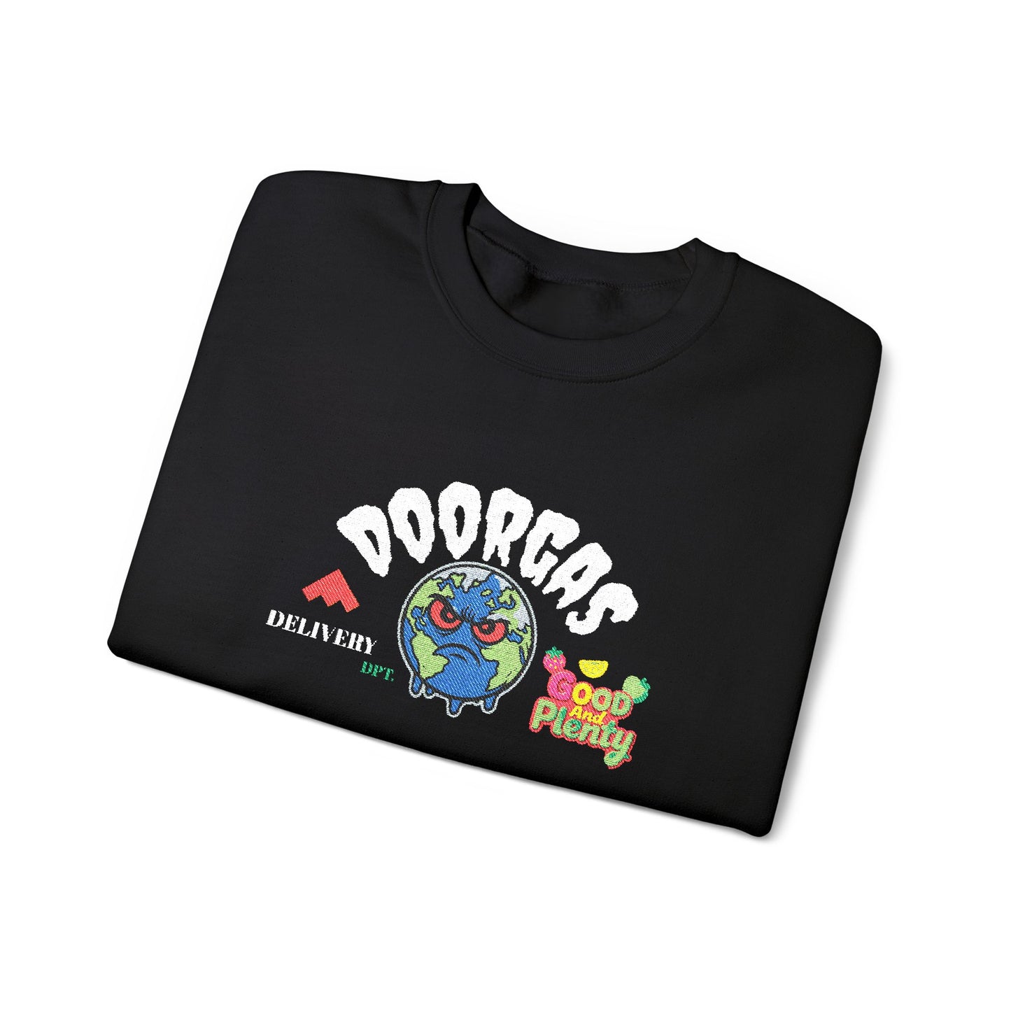 Doorgas Global Embroidered Patch Unisex Heavy Blend™ Crewneck Sweatshirt