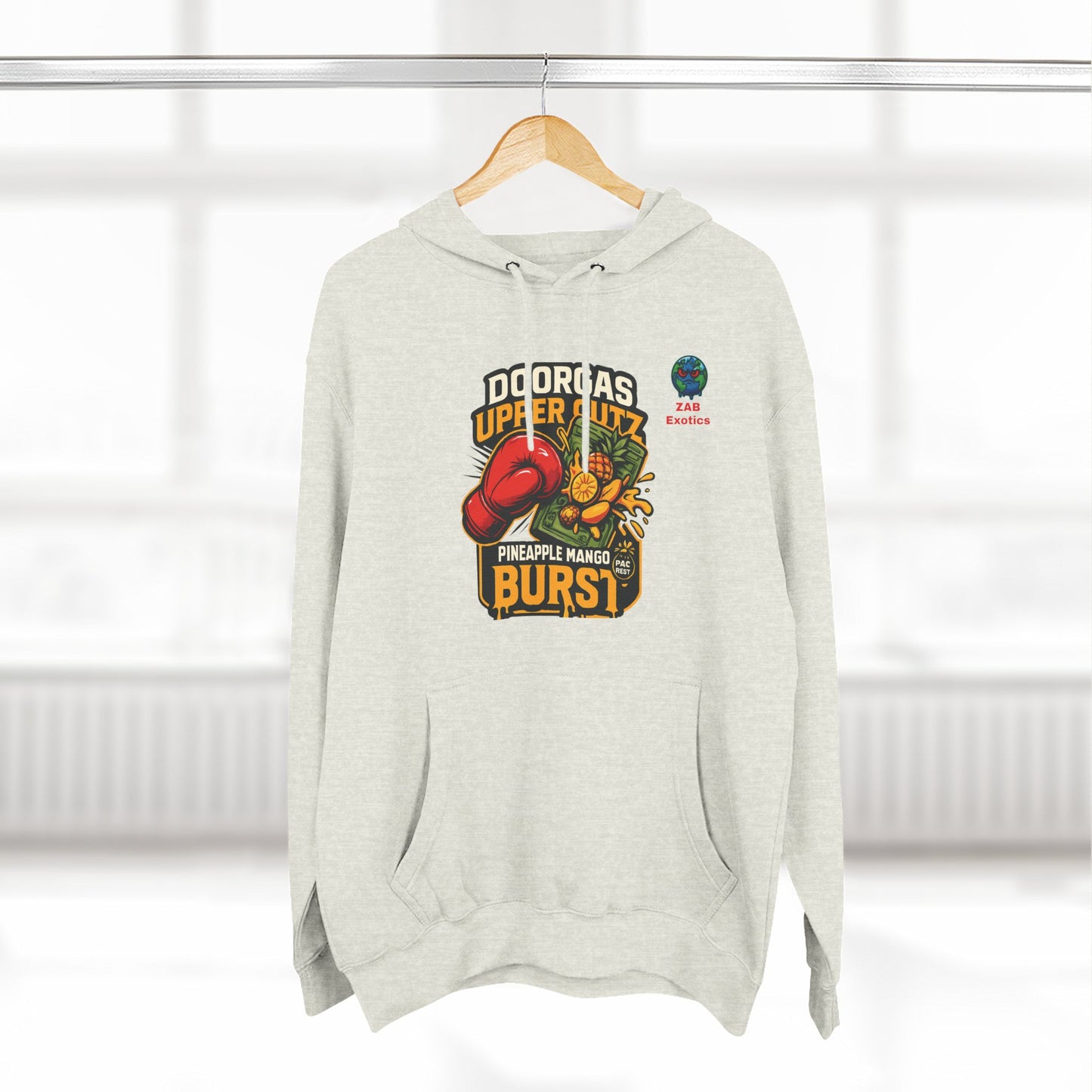 Doorgas X Pineapple Burst Three-Panel Fleece Hoodie