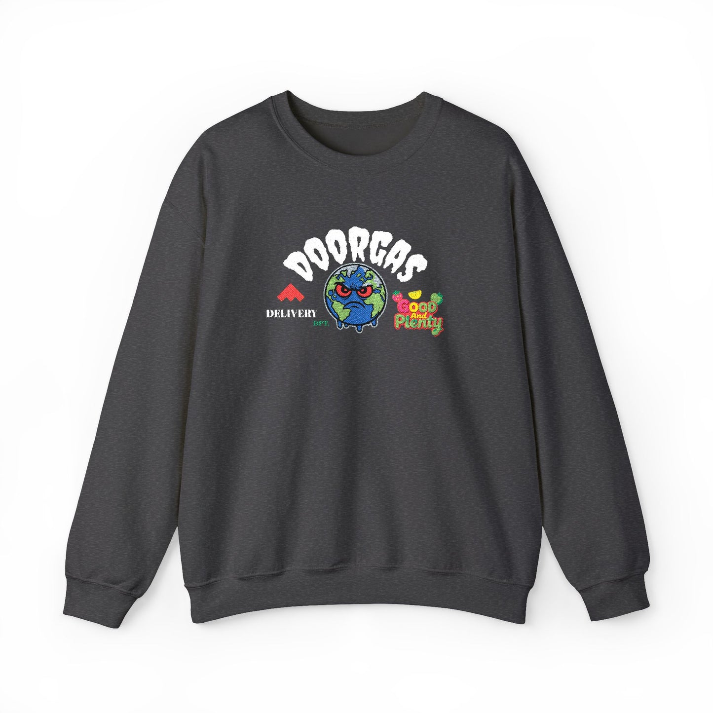 Doorgas Global Embroidered Patch Unisex Heavy Blend™ Crewneck Sweatshirt