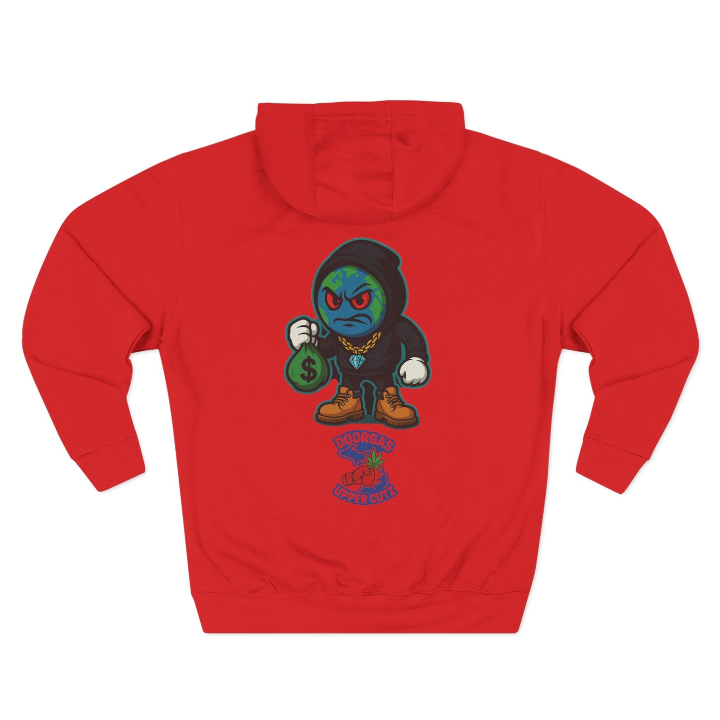 Doorgas X Pineapple Burst Three-Panel Fleece Hoodie