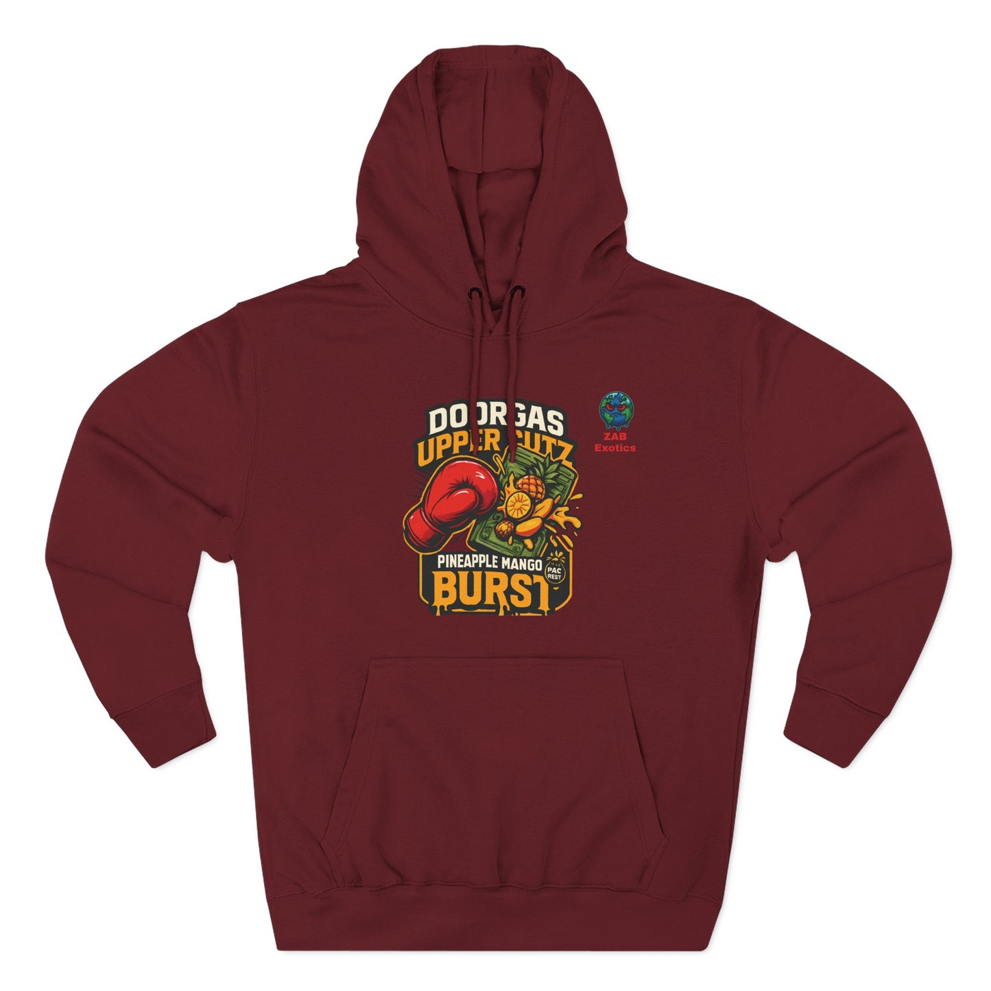 Doorgas X Pineapple Burst Three-Panel Fleece Hoodie