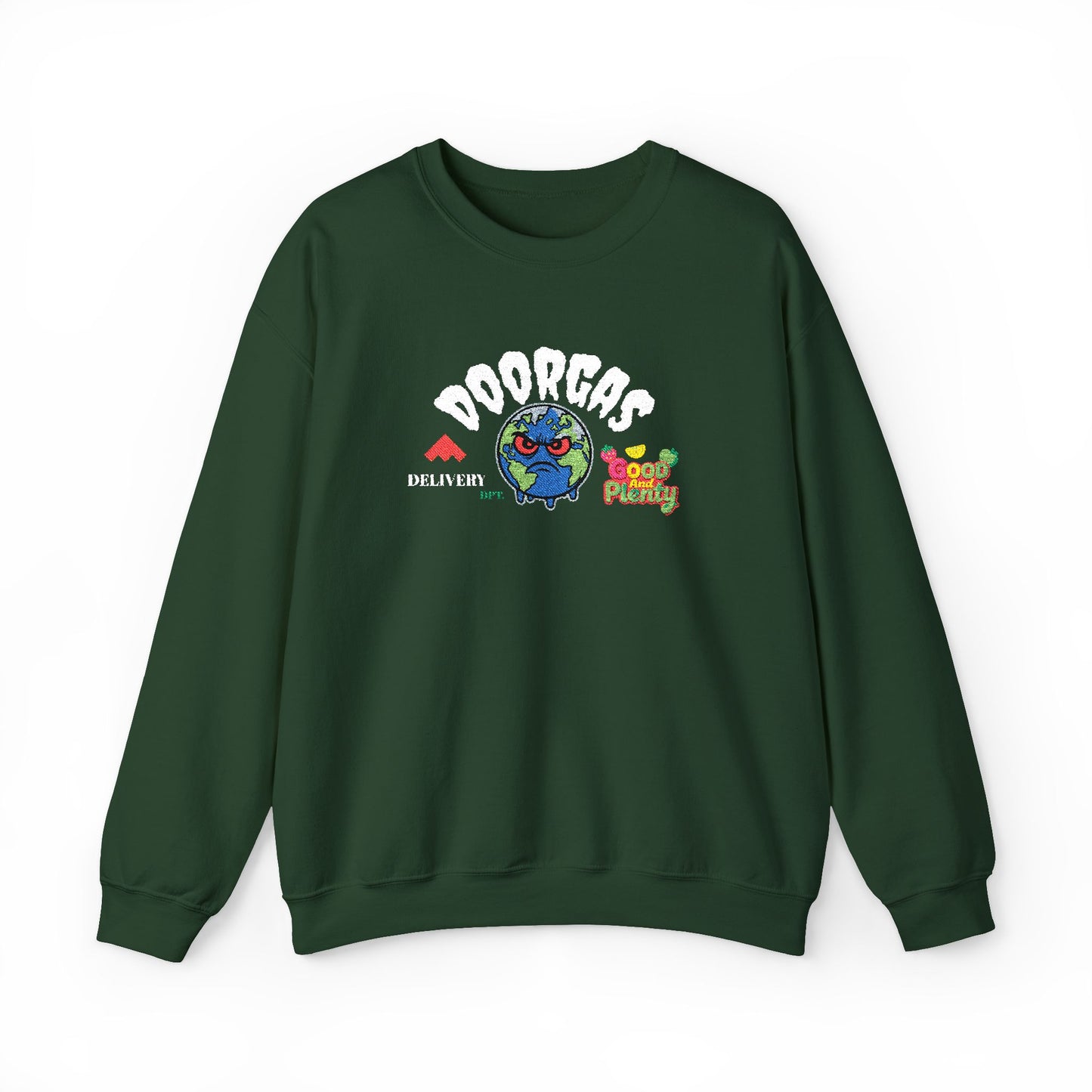 Doorgas Global Embroidered Patch Unisex Heavy Blend™ Crewneck Sweatshirt
