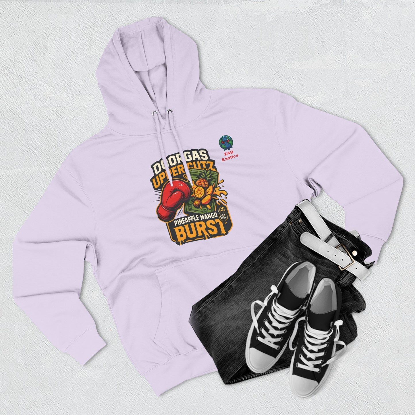 Doorgas X Pineapple Burst Three-Panel Fleece Hoodie