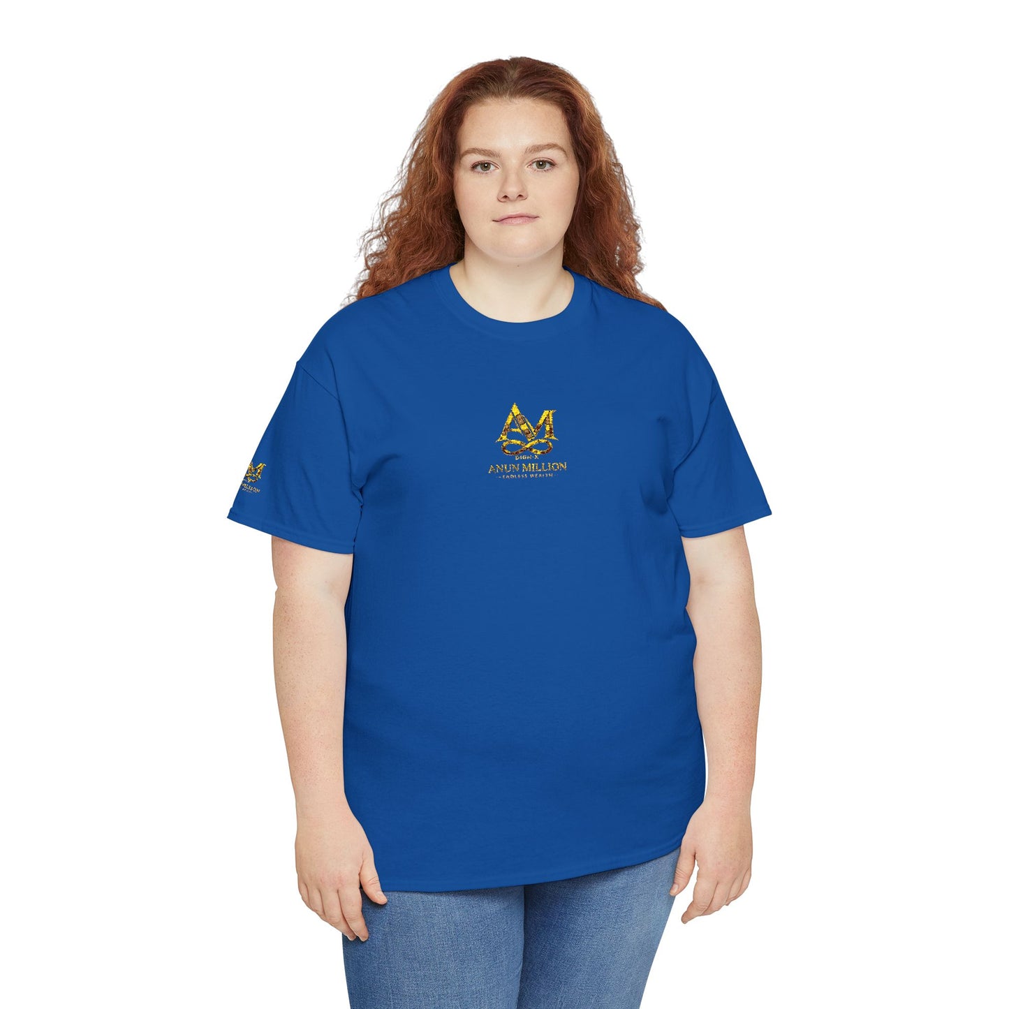 ANUN MILLION DIGN-X ENDLESS WEALTH Monogram Tee — "M" Initial White Cotton Shirt