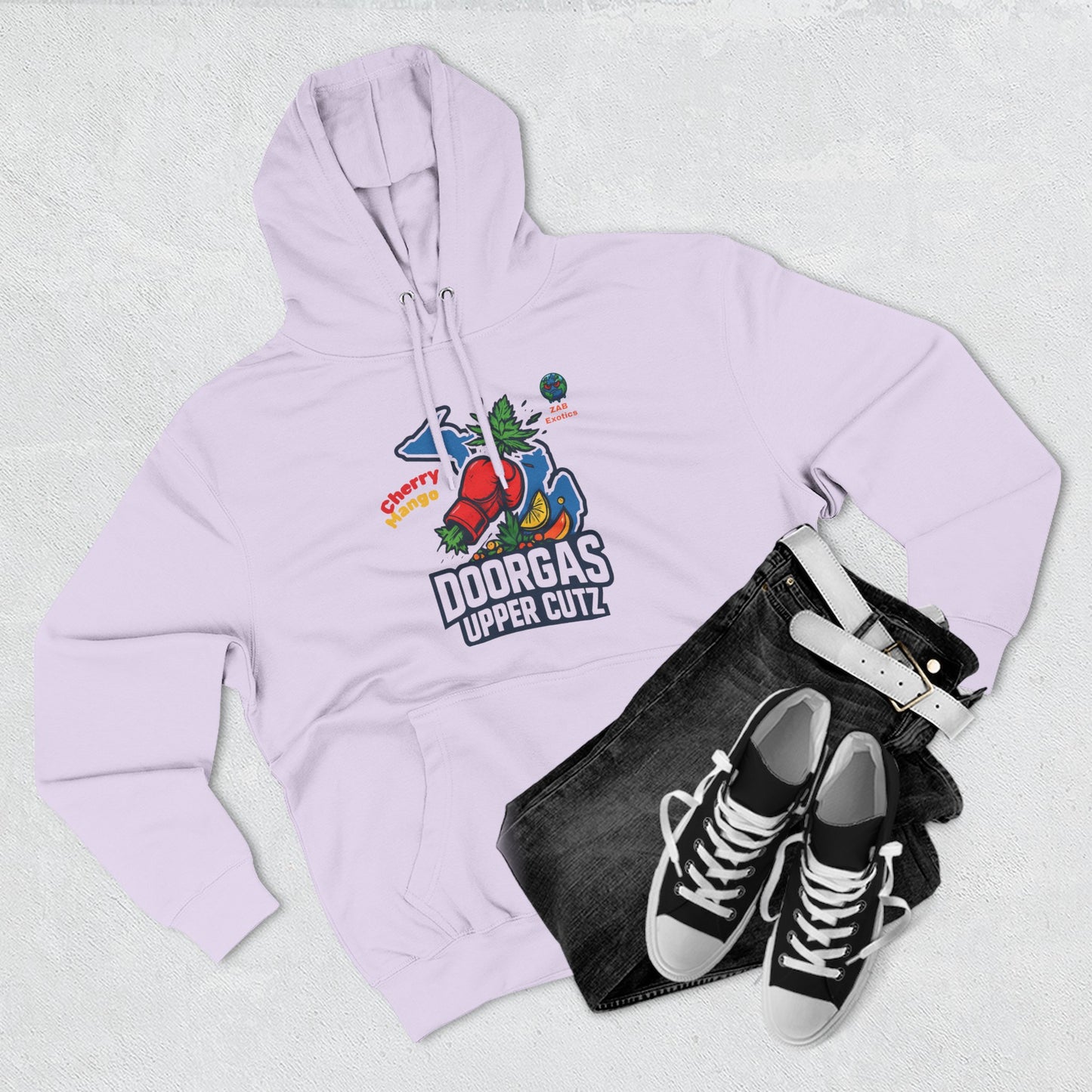 Doorgas Cherry Mango Three-Panel Fleece Hoodie