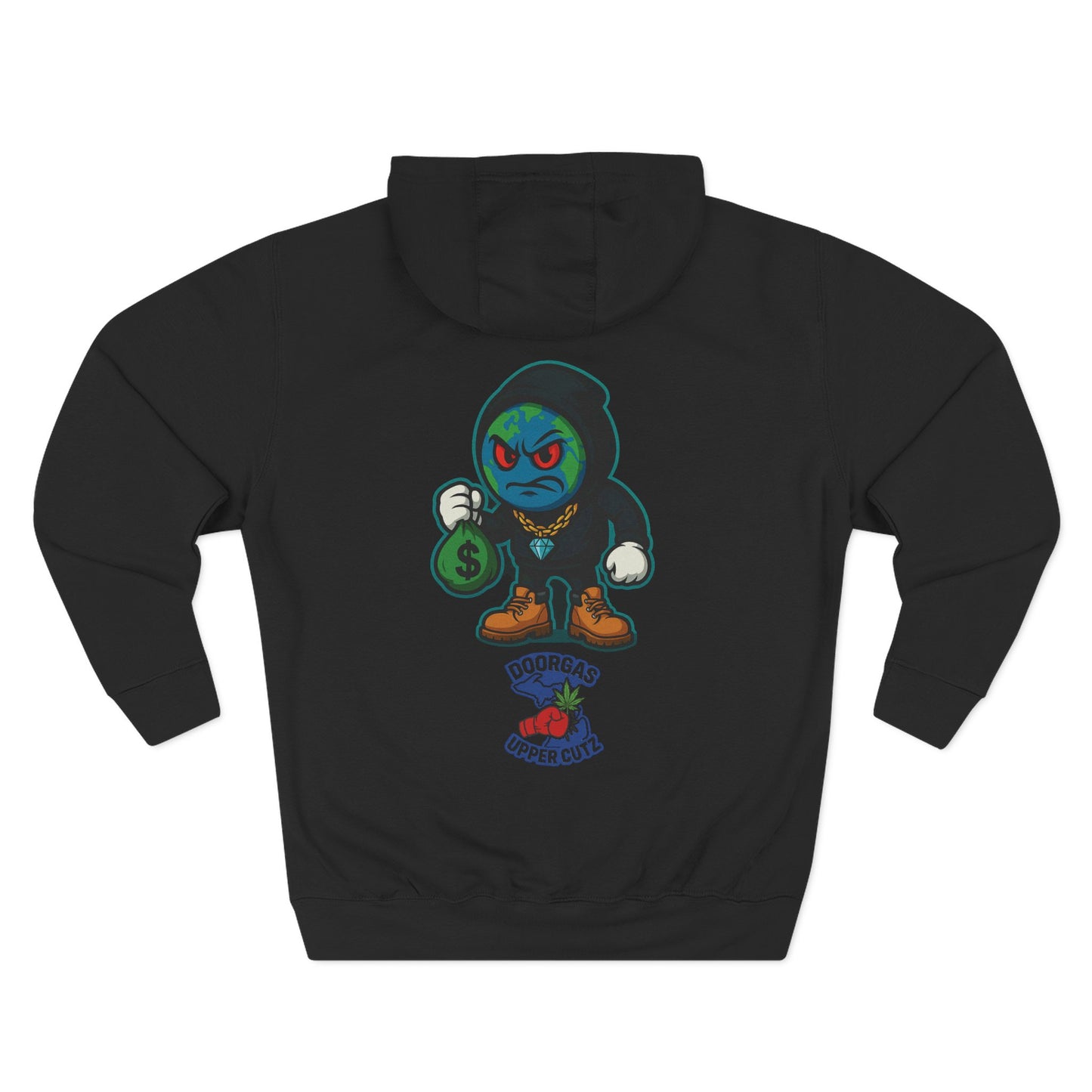 Doorgas X Pineapple Burst Three-Panel Fleece Hoodie