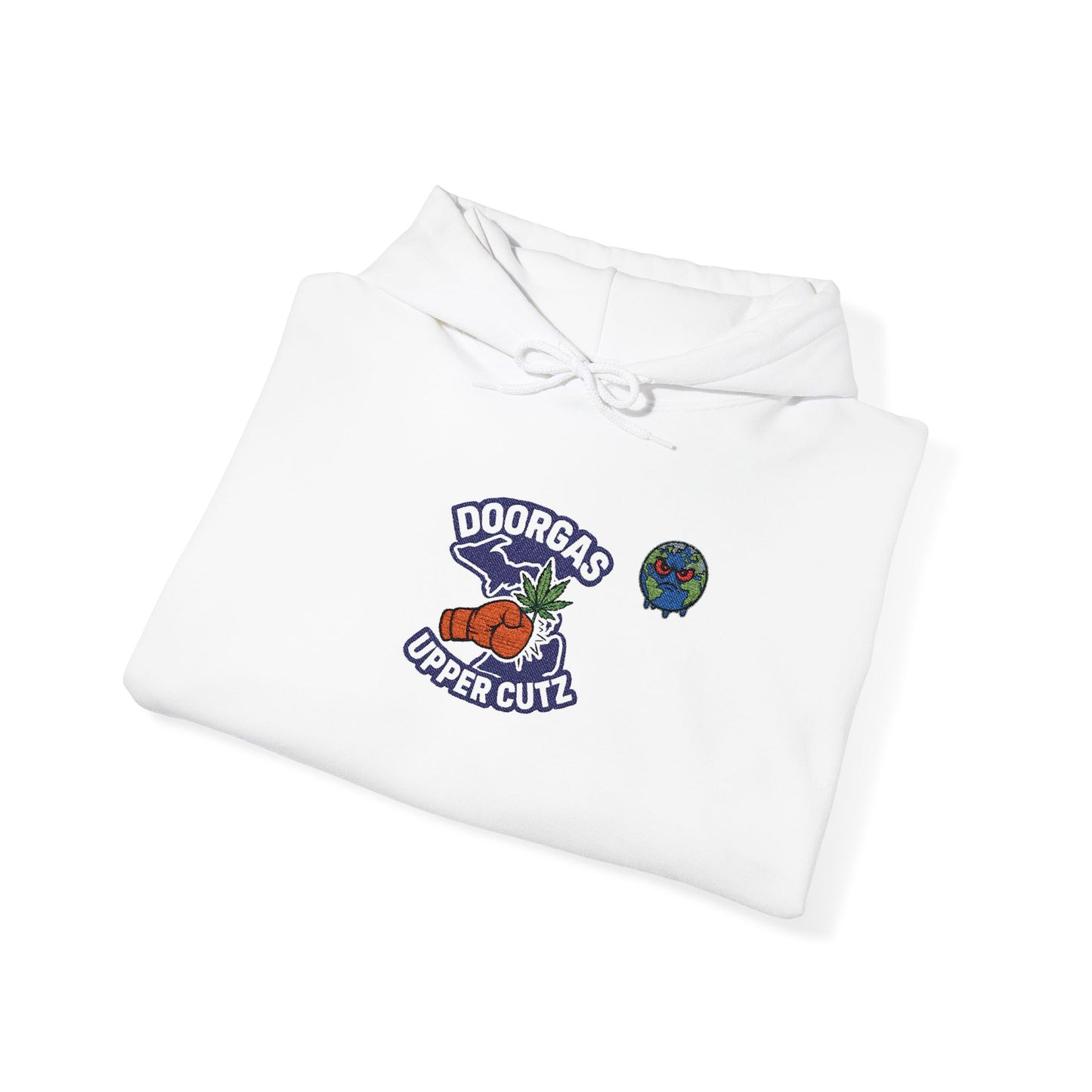 Doorgas Upper Cutz X Zab Exotics Unisex Heavy Blend™ Hooded Sweatshirt embroidery