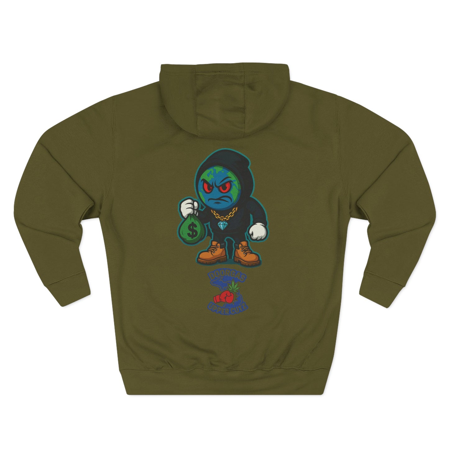 Doorgas X Pineapple Burst Three-Panel Fleece Hoodie