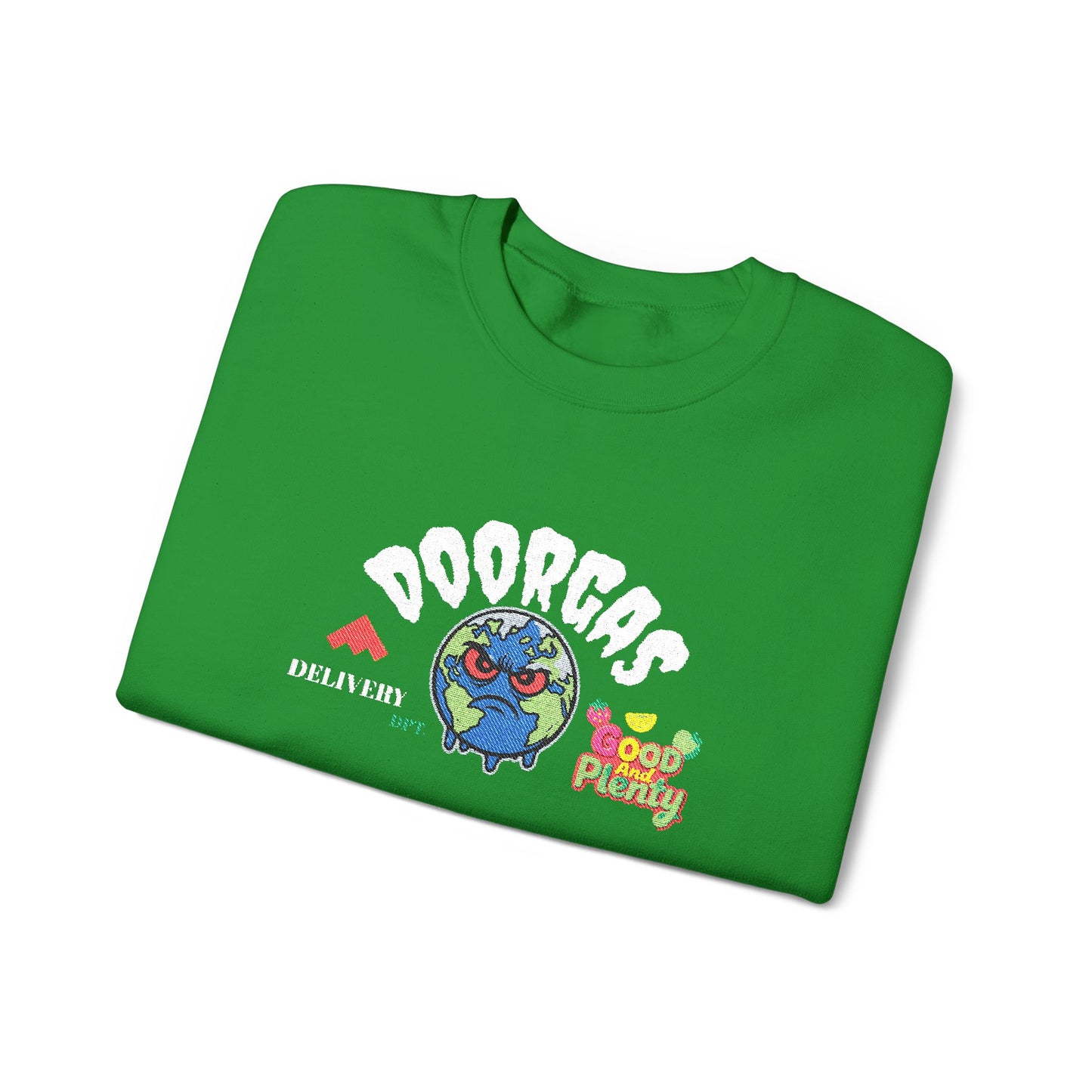 Doorgas Global Embroidered Patch Unisex Heavy Blend™ Crewneck Sweatshirt