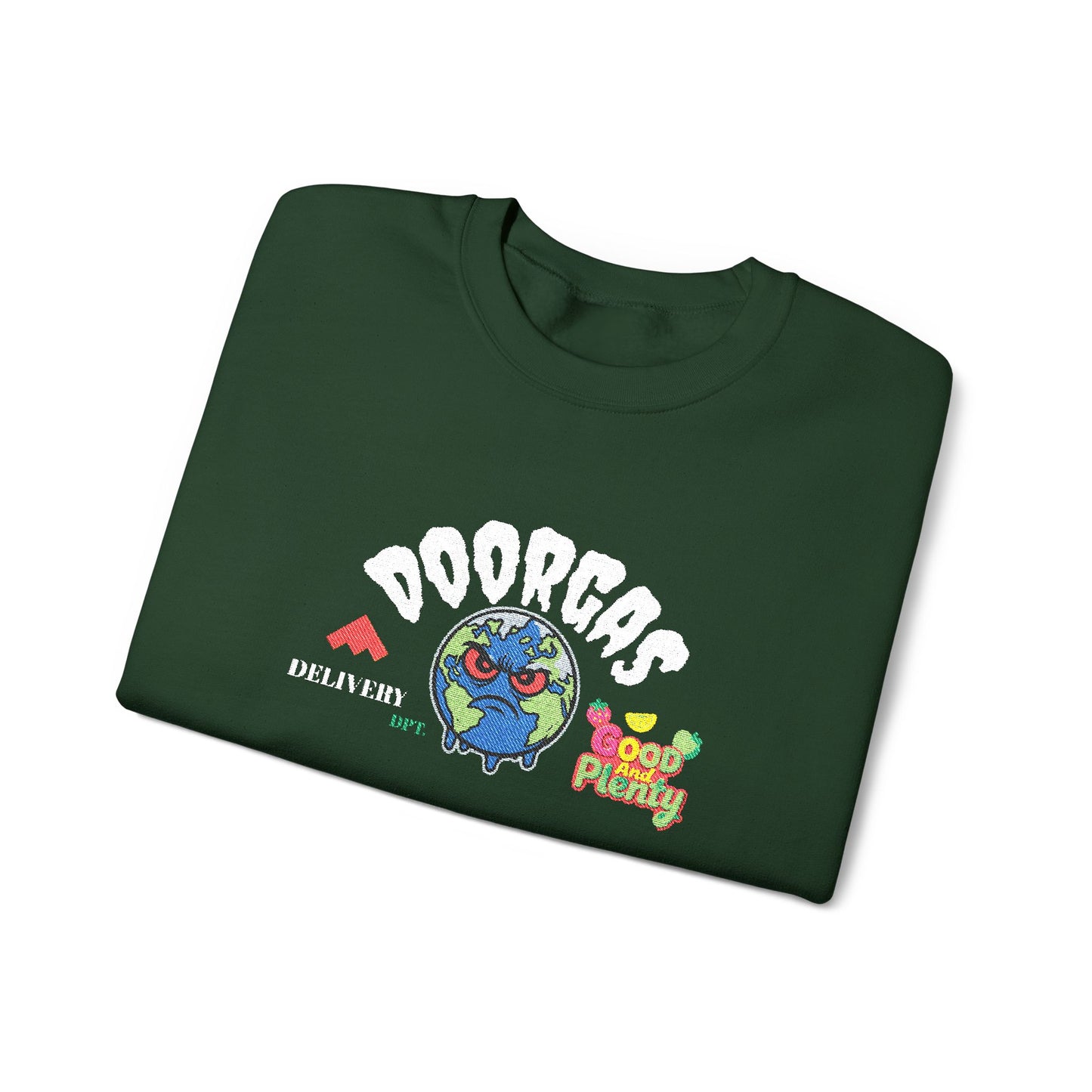Doorgas Global Embroidered Patch Unisex Heavy Blend™ Crewneck Sweatshirt