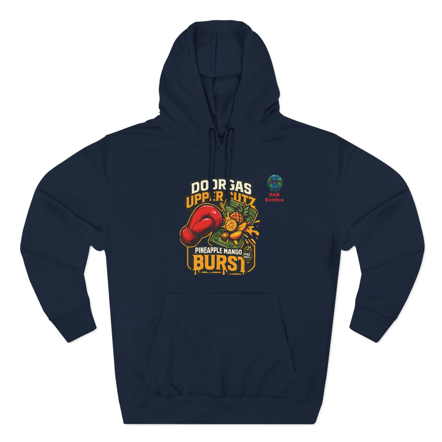 Doorgas X Pineapple Burst Three-Panel Fleece Hoodie