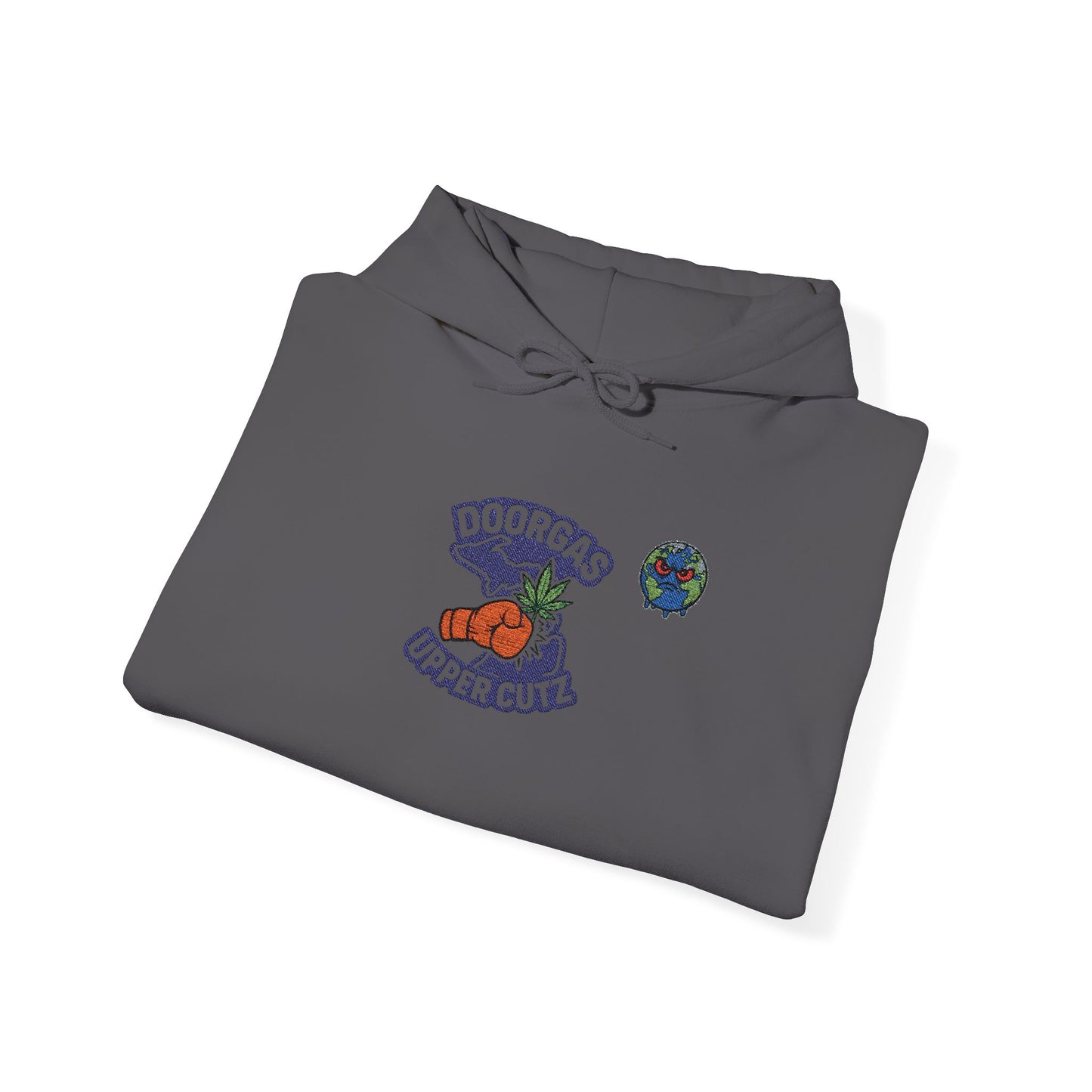 Doorgas Upper Cutz X Zab Exotics Unisex Heavy Blend™ Hooded Sweatshirt embroidery